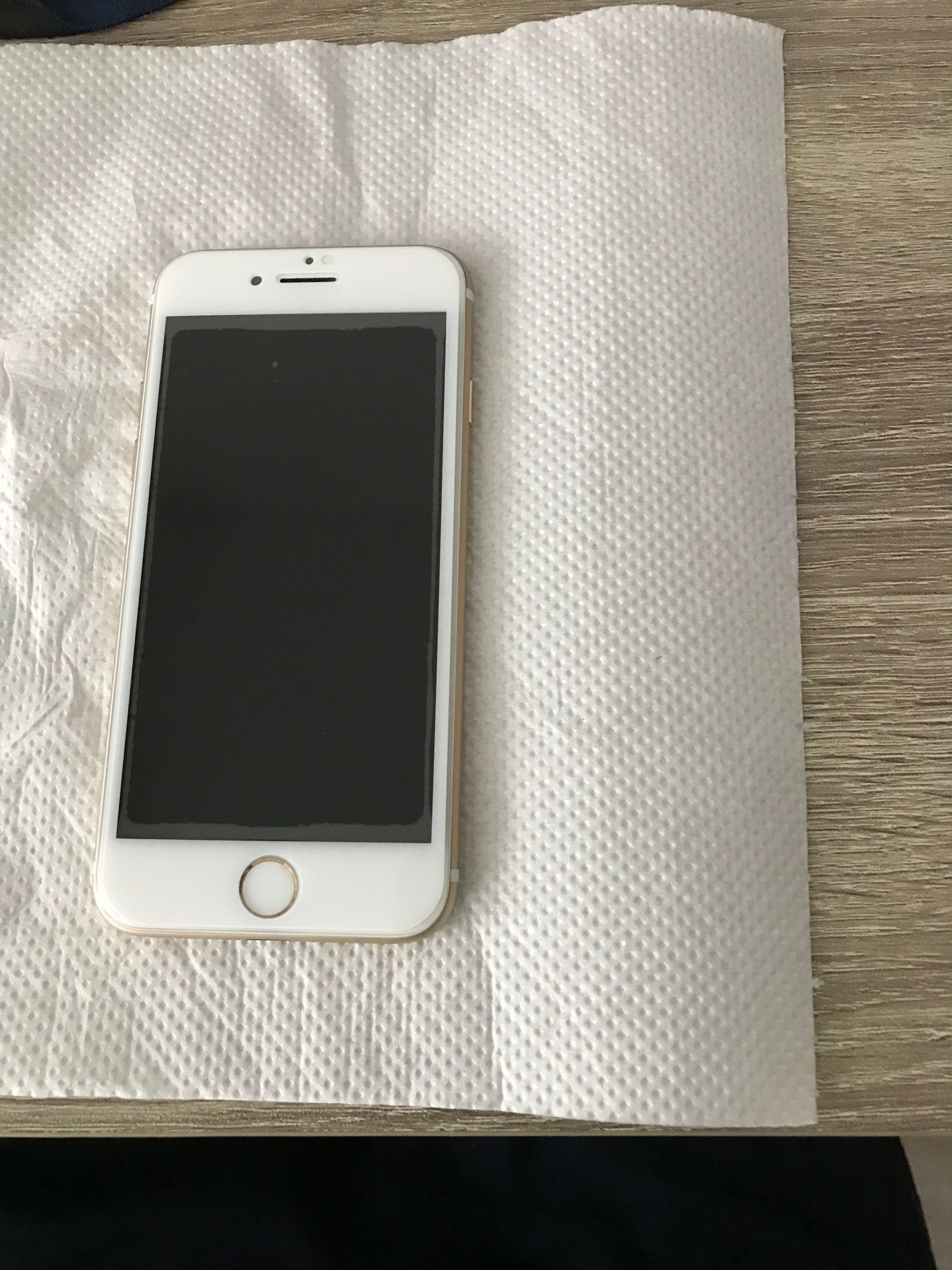 Folie protectie din sticla compatibila cu iPhone 7 / iPhone 8, full cover, full glue, lipici pe tot ecranul, alb, PlanetPhone