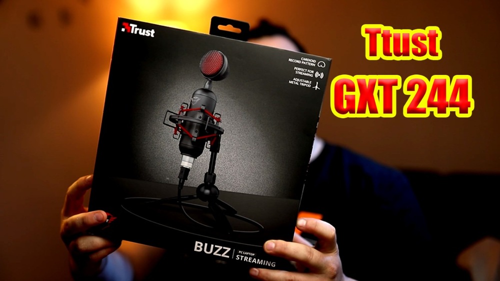 Micro USB Gaming Trust GXT 244 Buzz - Cardioïde Pour Streaming, Podcast Et Enregistrement (Noir)