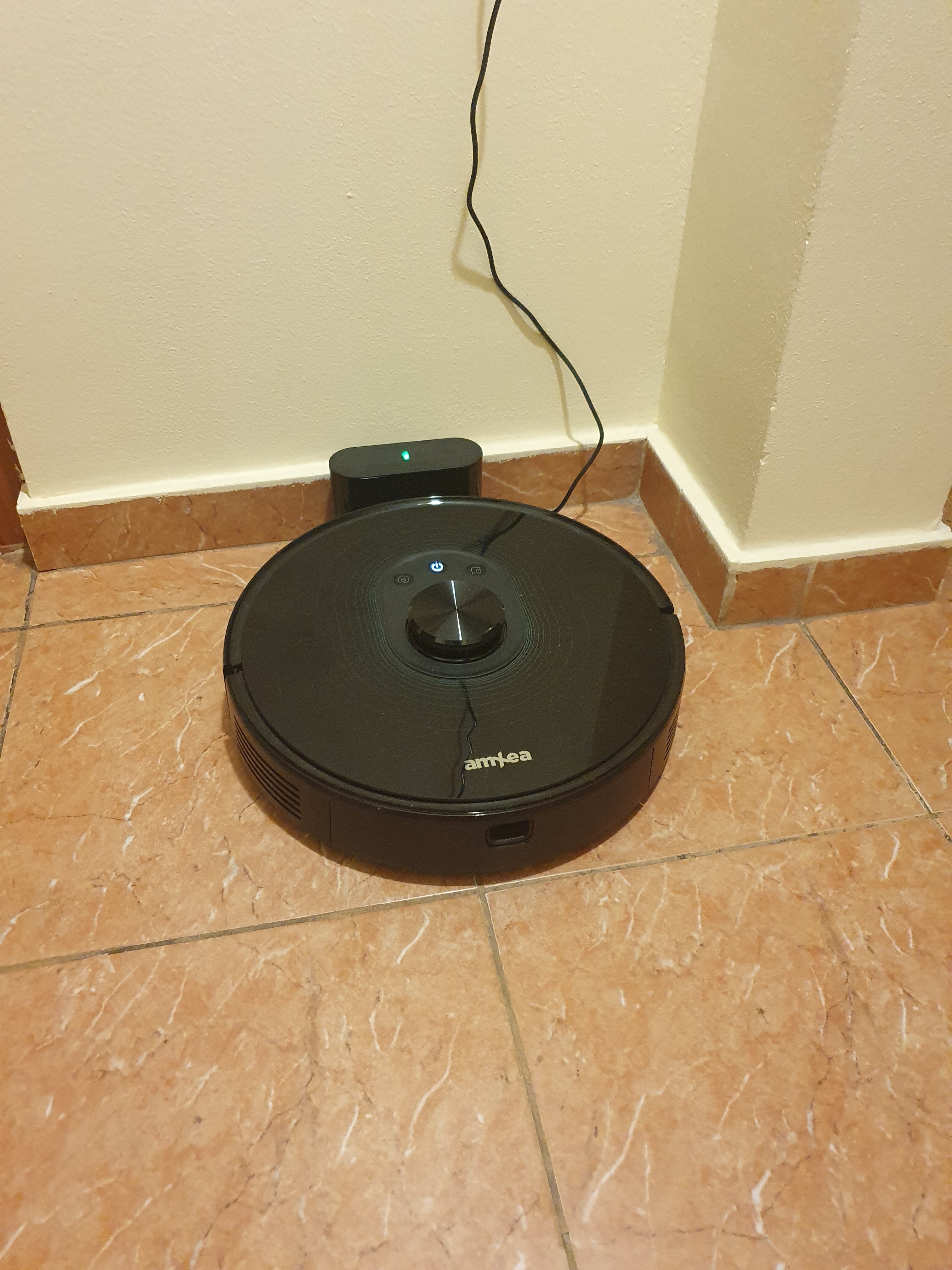 Aspirator robot amXea L8 Alb, 1900-2700Pa, navigare laser LDS, smart memory, Wi-Fi app, multi-suprafete, curatare umeda si uscata, senzor distanta si perete, senzori anti-cadere si anti-coliziune