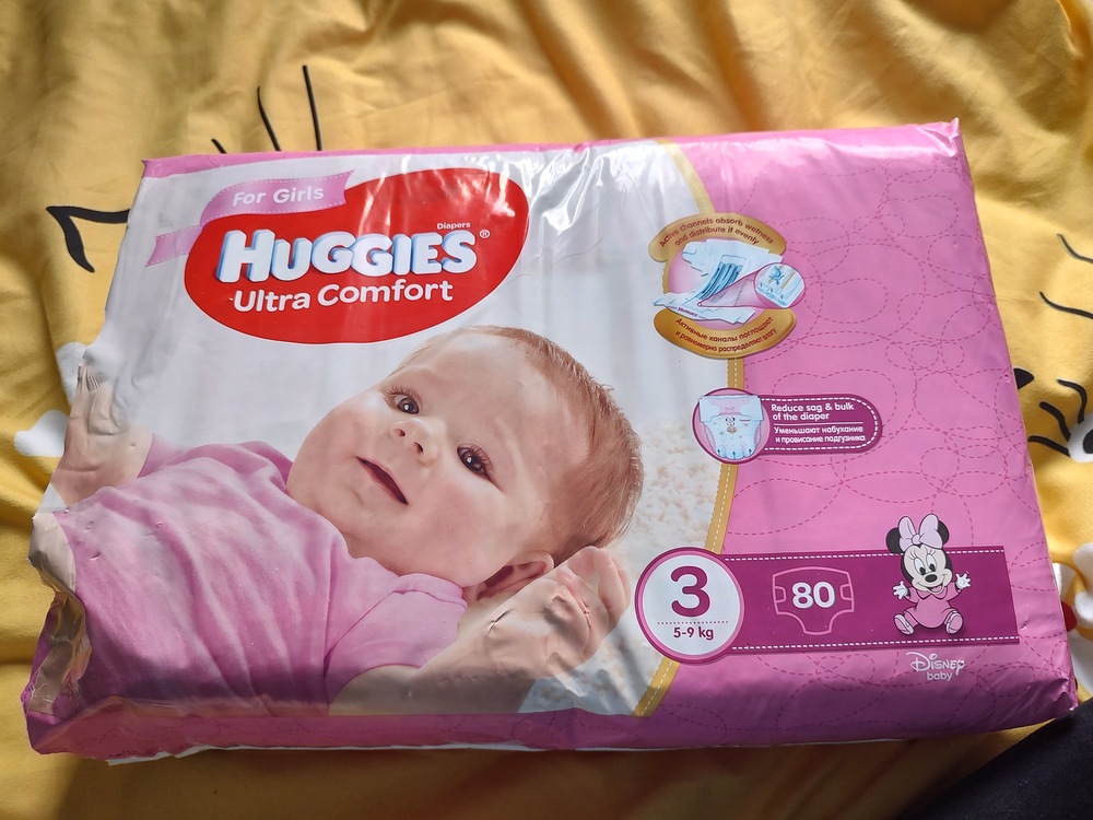 Baby Diapers for girls Huggies Ultra Comfort 3, 5-9 kg, 94 PCs. - AliExpress