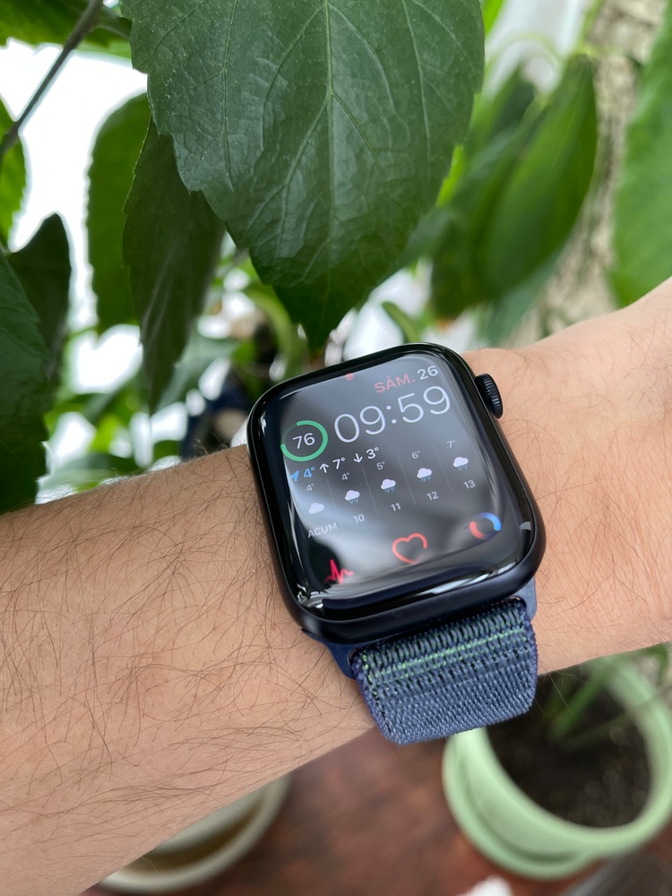 Apple Watch Nike 7, GPS, Carcasa Midnight Aluminium 45mm