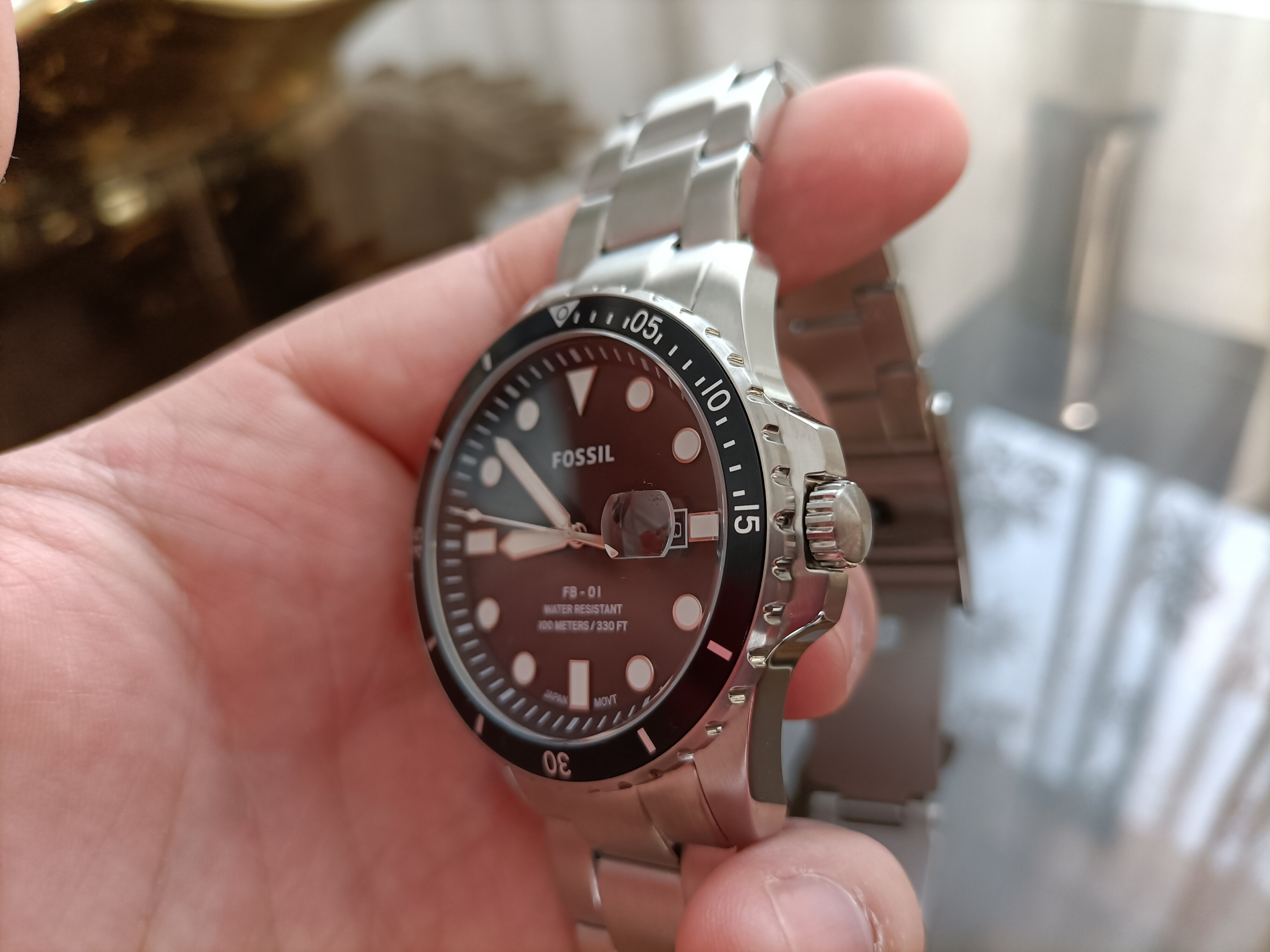 Fossil, Ceas analog cu bratara din otel inoxidabil, Argintiu - eMAG.ro