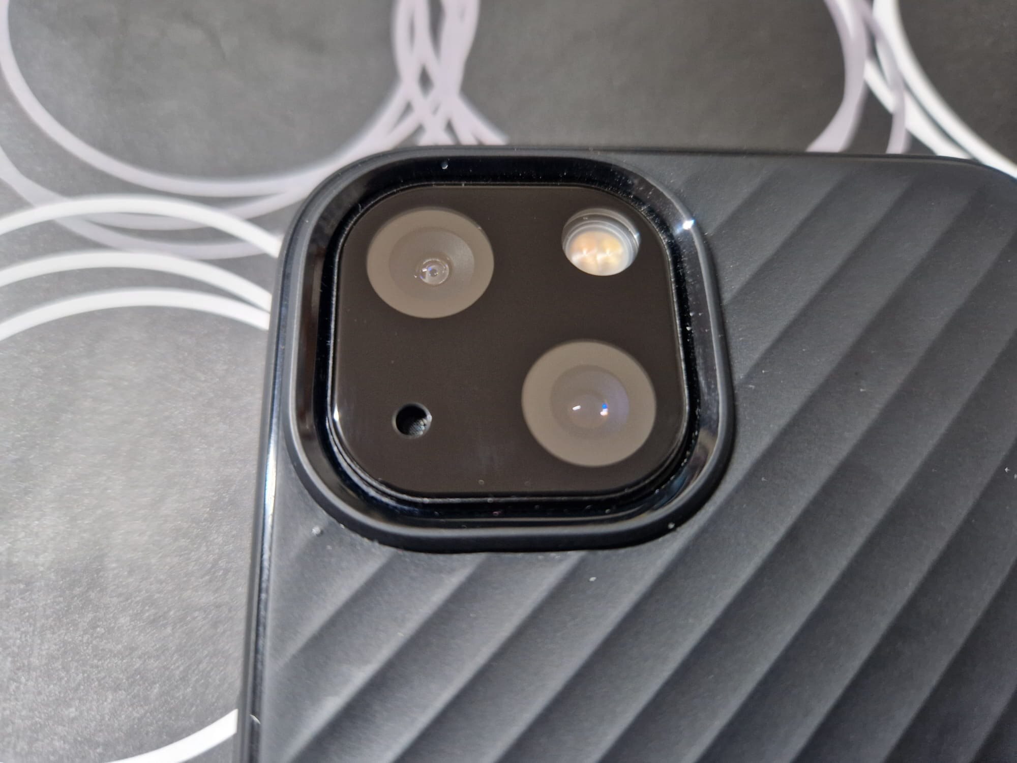 Set 2 folii sticla camera foto Spigen Optik compatibil cu iPhone 13/13 Mini Blue