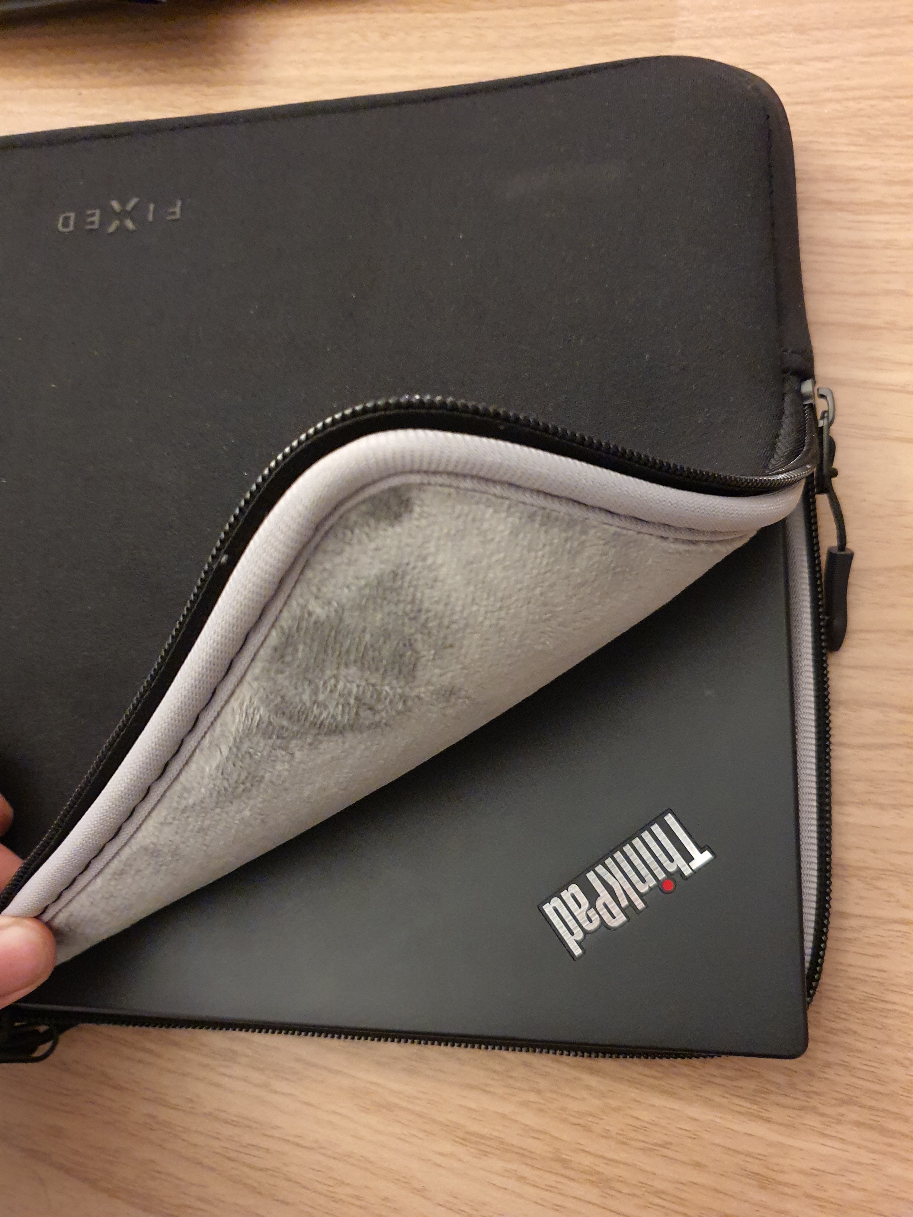 Husa laptop Fixed Sleeve, Neopren, 13 ", Negru