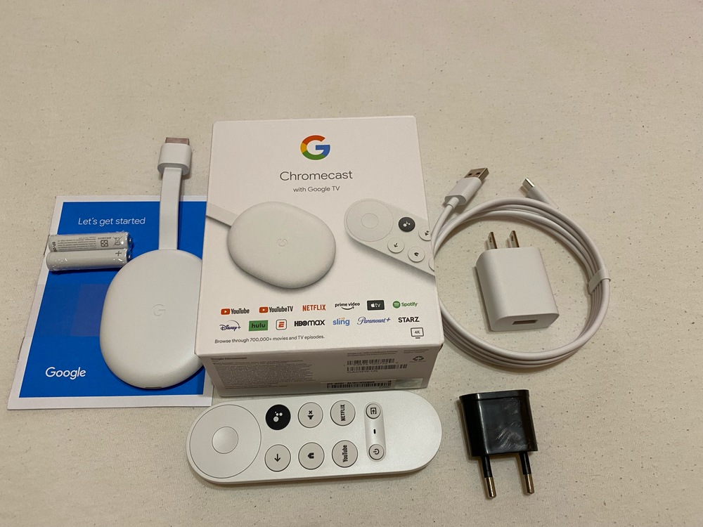 Google Chromecast TV, 4K, HDMI, Bluetooth, Wi-Fi, Alb - eMAG.ro