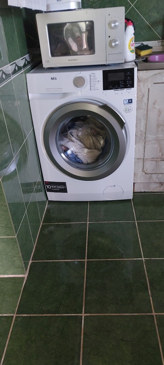 Masina de spalat rufe AEG L6FEG49S, 9 Kg, 1400 rpm, Clasa C, ProSense, Alb