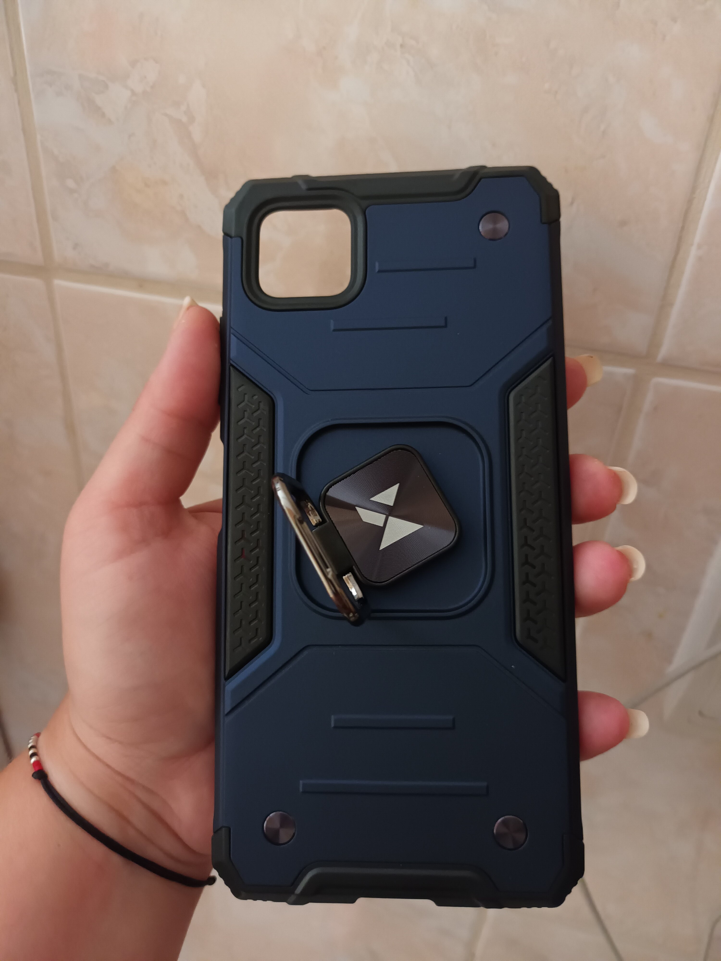 Husa pentru Samsung Galaxy A22 5G armor rugged ring black