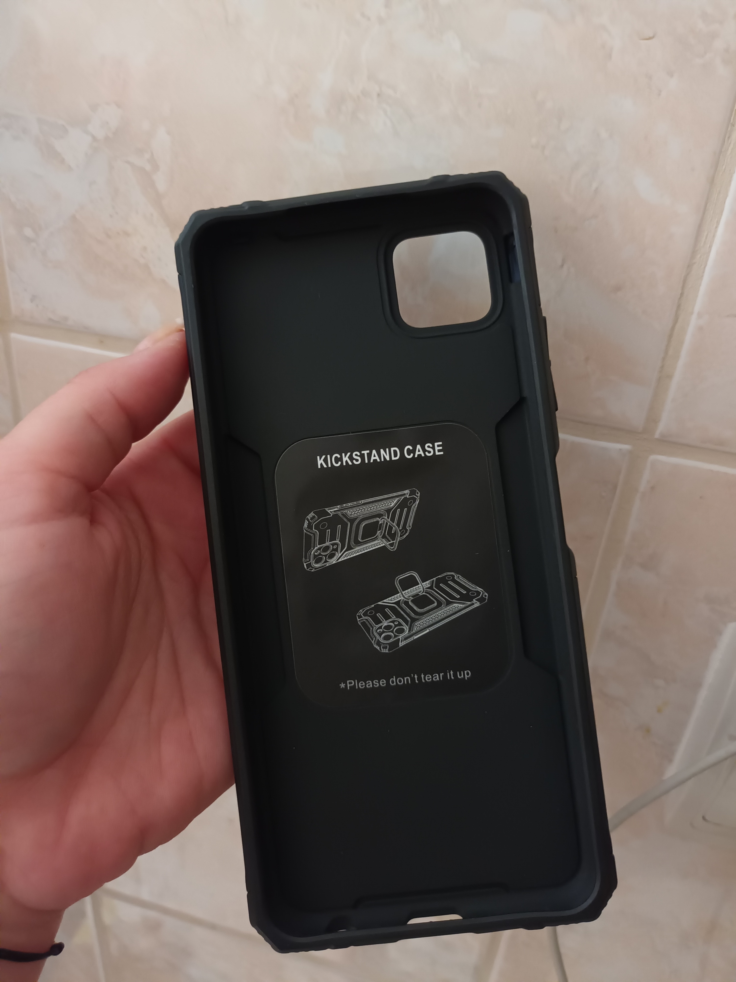 Husa pentru Samsung Galaxy A22 5G armor rugged ring black