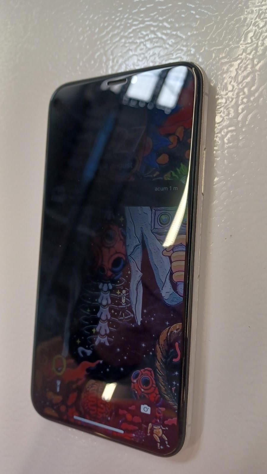 Folie Sticla Privacy compatibila cu iPhone X / XS, Protectie Ecran Full Cover 3D, Full Glue, Joyshell© - Negru