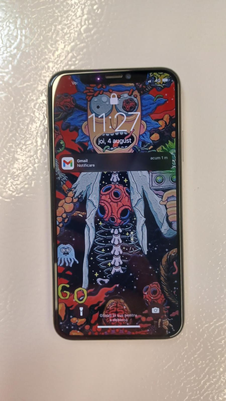 Folie Sticla Privacy compatibila cu iPhone X / XS, Protectie Ecran Full Cover 3D, Full Glue, Joyshell© - Negru