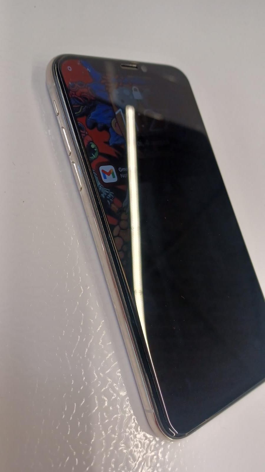 Folie Sticla Privacy compatibila cu iPhone X / XS, Protectie Ecran Full Cover 3D, Full Glue, Joyshell© - Negru