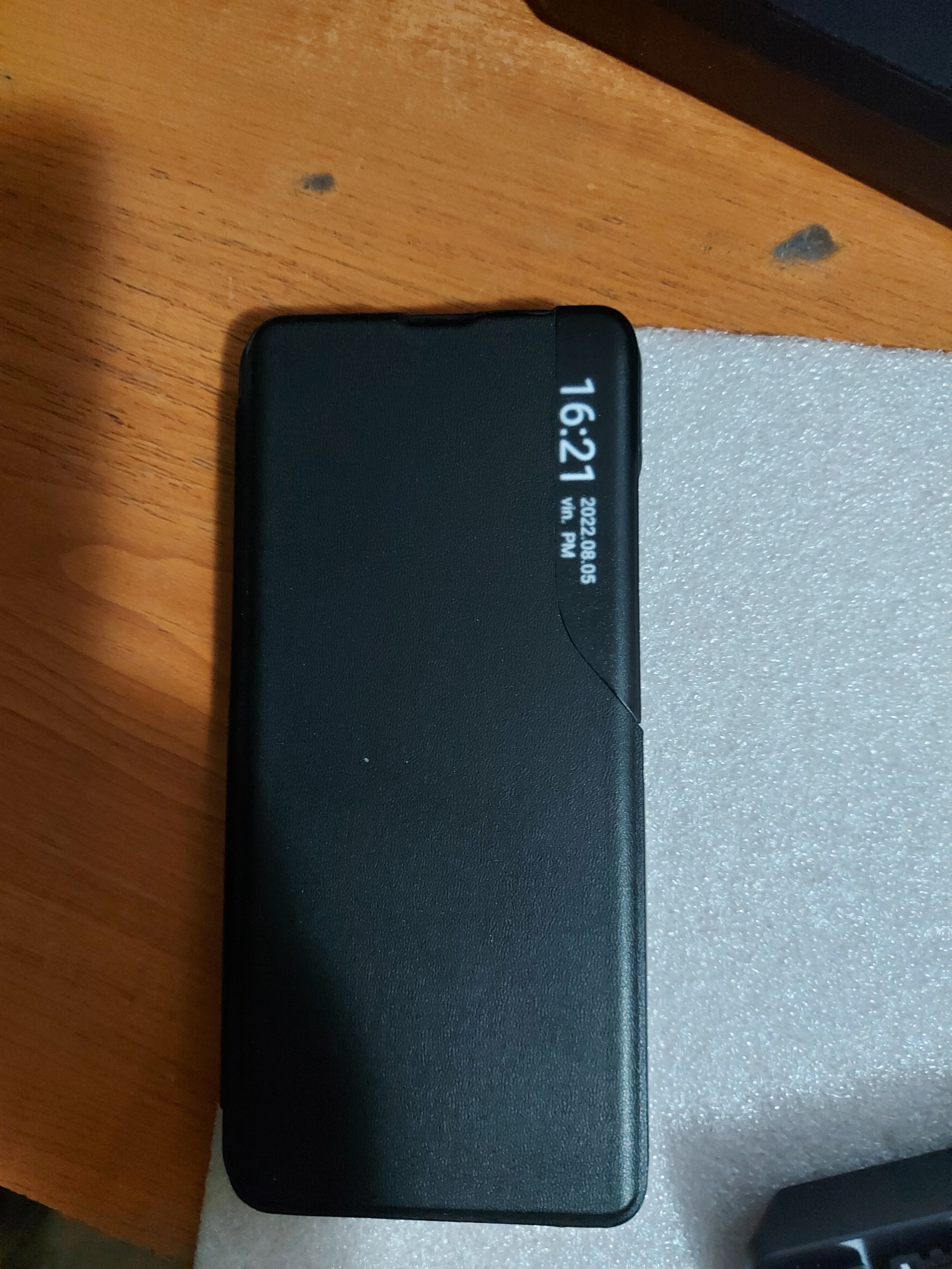 Husa Tip Carte OSinvent Eco Book Compatibila Cu Samsung Galaxy A22 5G, Piele Ecologica - Black