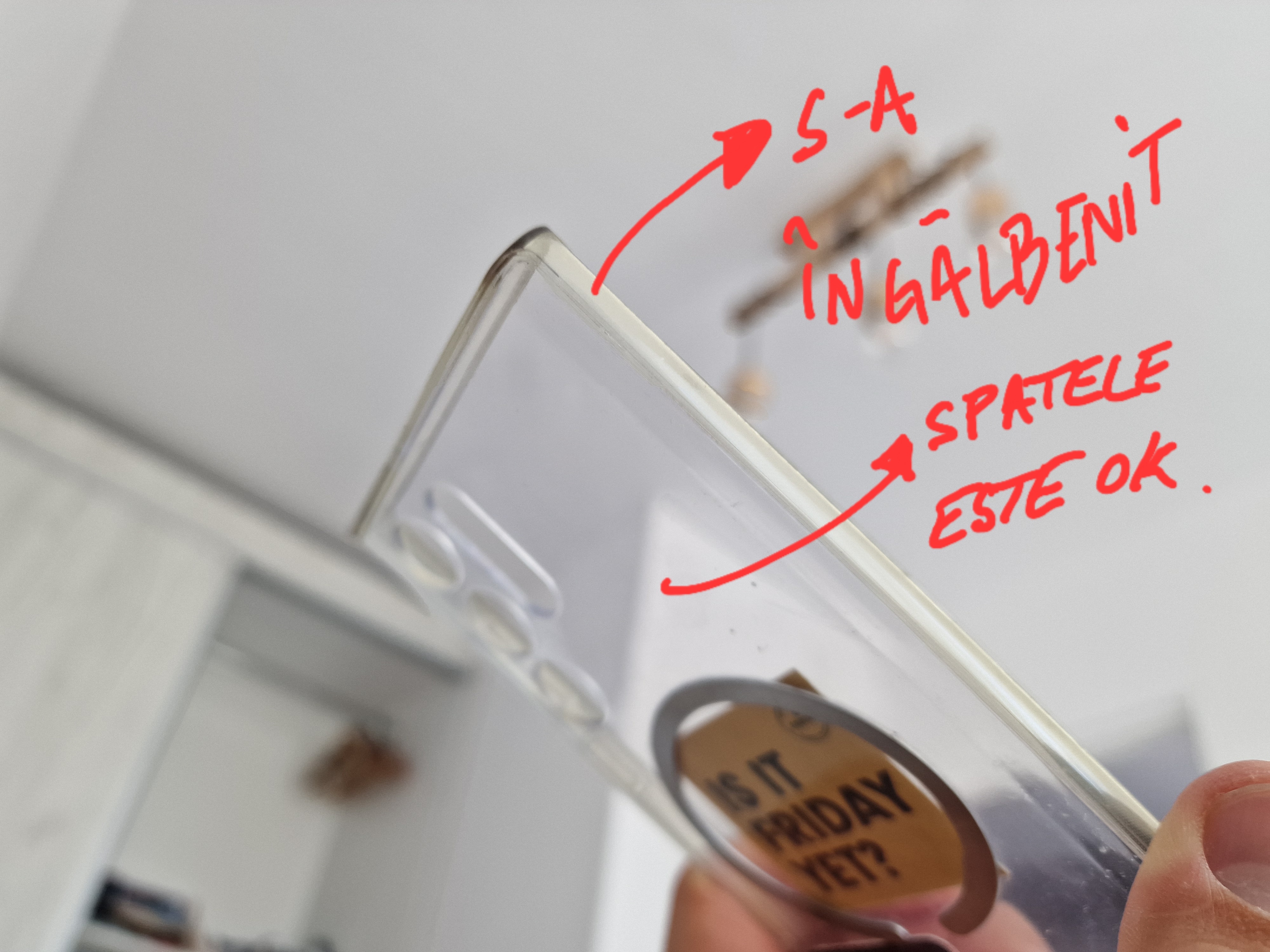 Husa de protectie Samsung Clear Cover pentru Galaxy S22 Ultra, Transparent