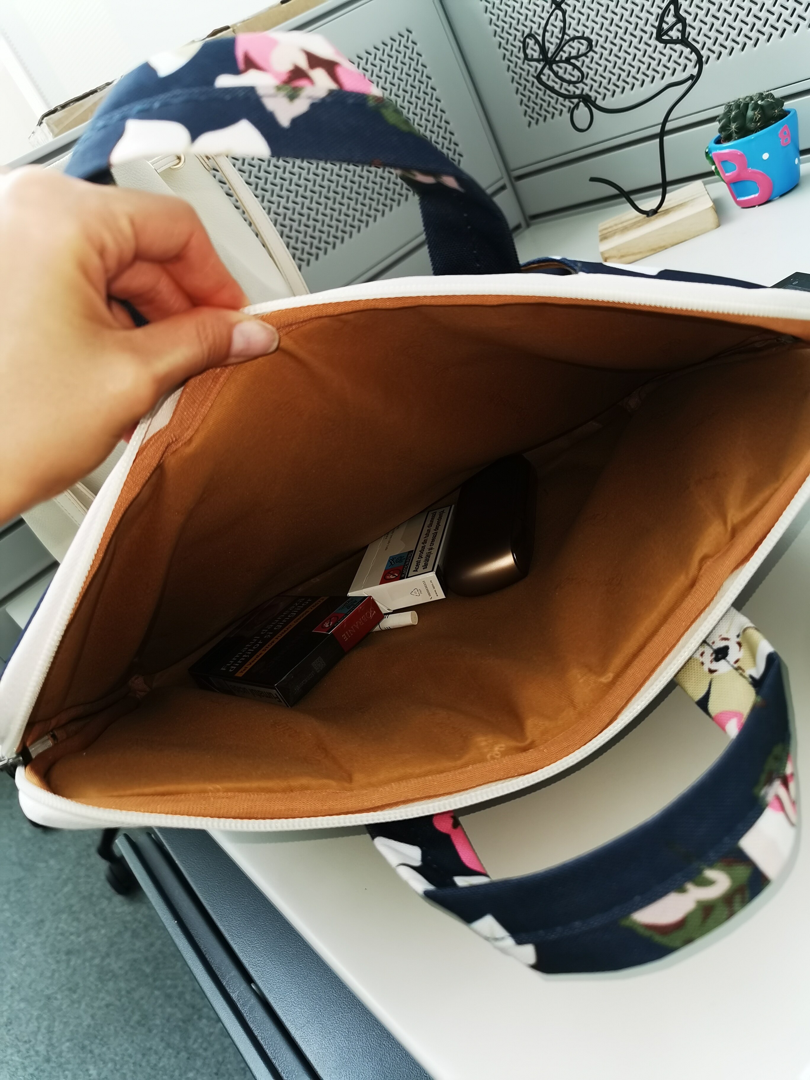 Geanta universala laptop 13/14 inch Canvaslife Briefcase Navy Rose