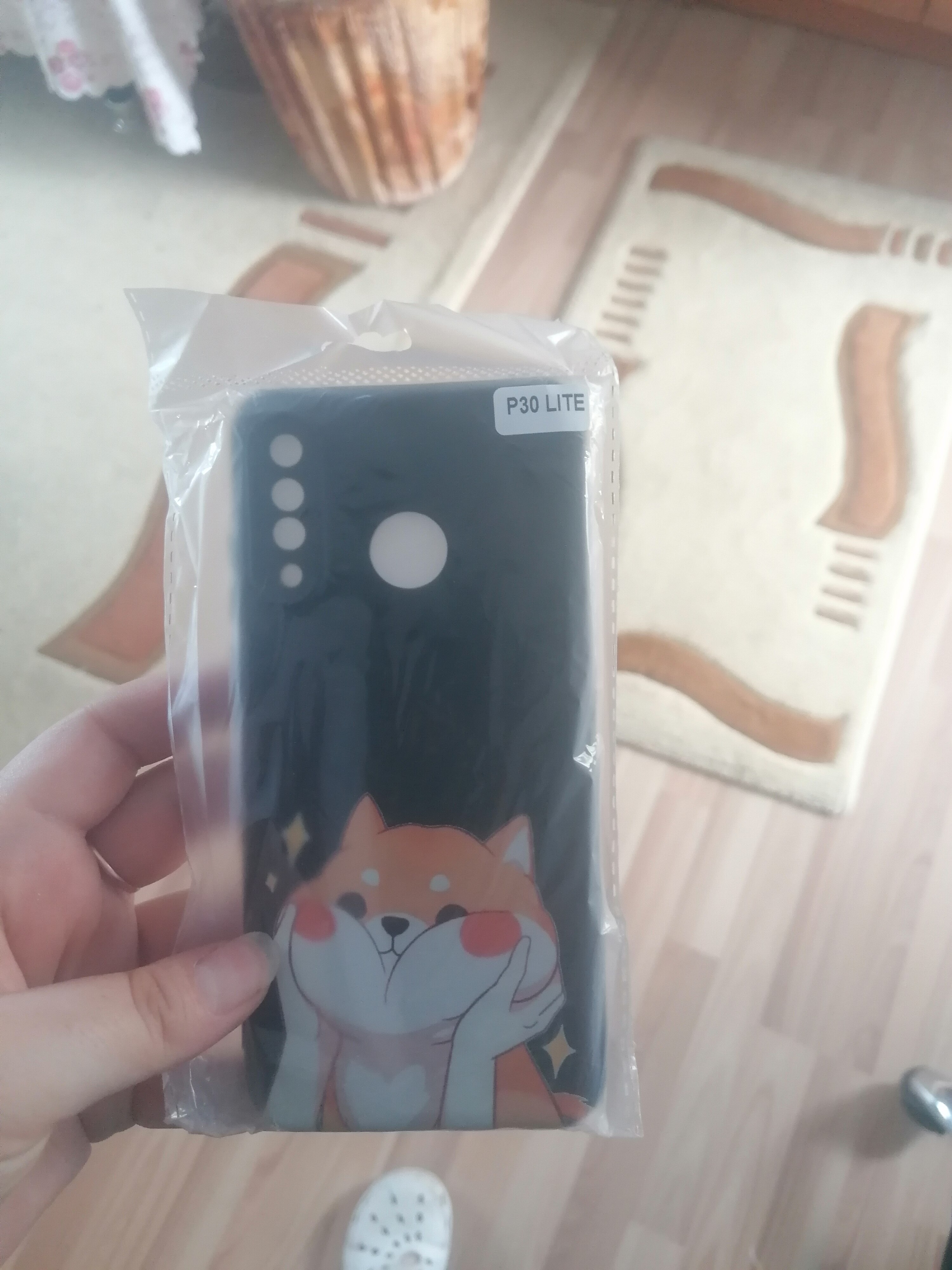 Husa de protectie Huawei P30 Lite, Sweet Cat, silicon, cu interiorul din material textil, protectie camera, PB596