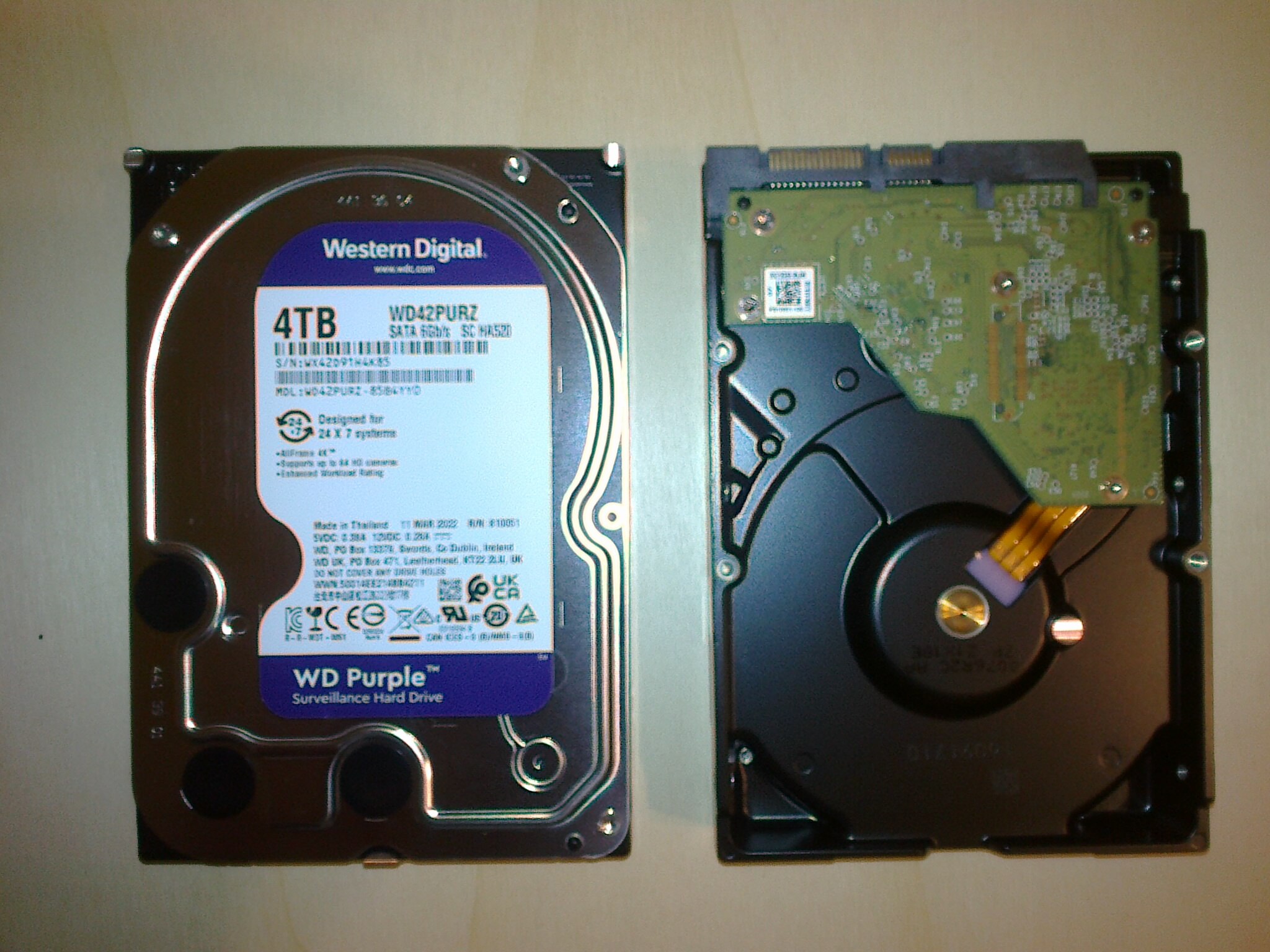 HDD WD Purple™ 4TB, 256MB cache, SATA-III - eMAG.ro