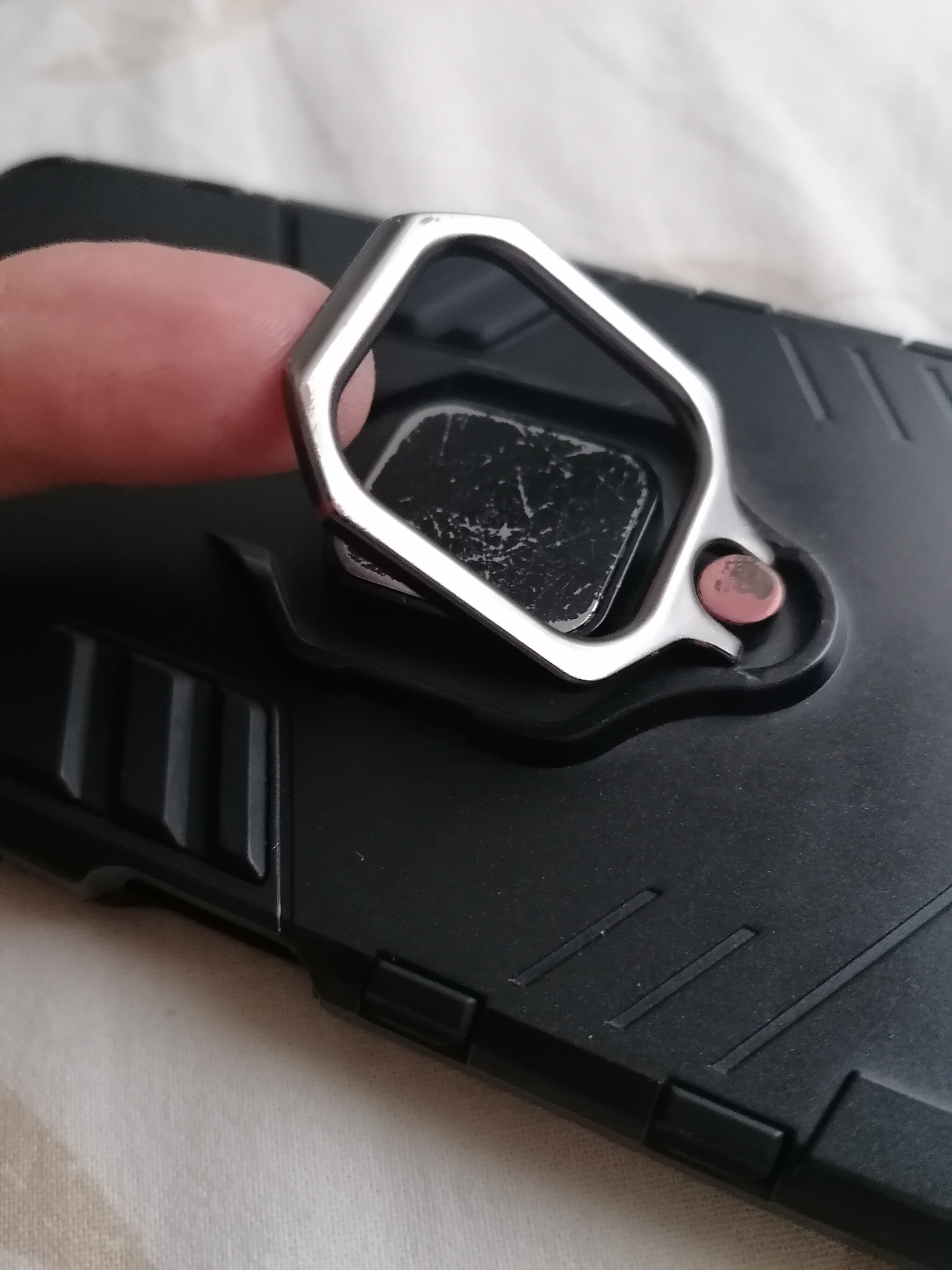 Husa pentru Samsung Galaxy A22 5G armor rugged ring black