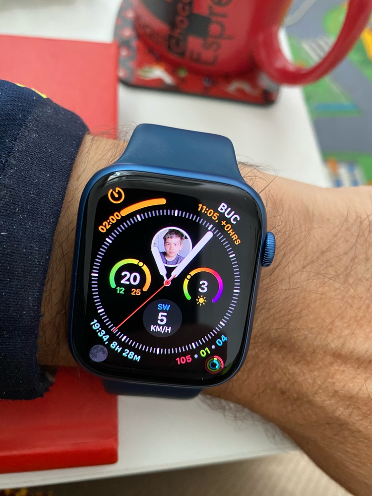 Apple Watch 7, GPS, Cellular, Carcasa Midnight Aluminium 45mm Apple Watch 7, GPS, Cellular, Carcasa Midnight Aluminium 45mm