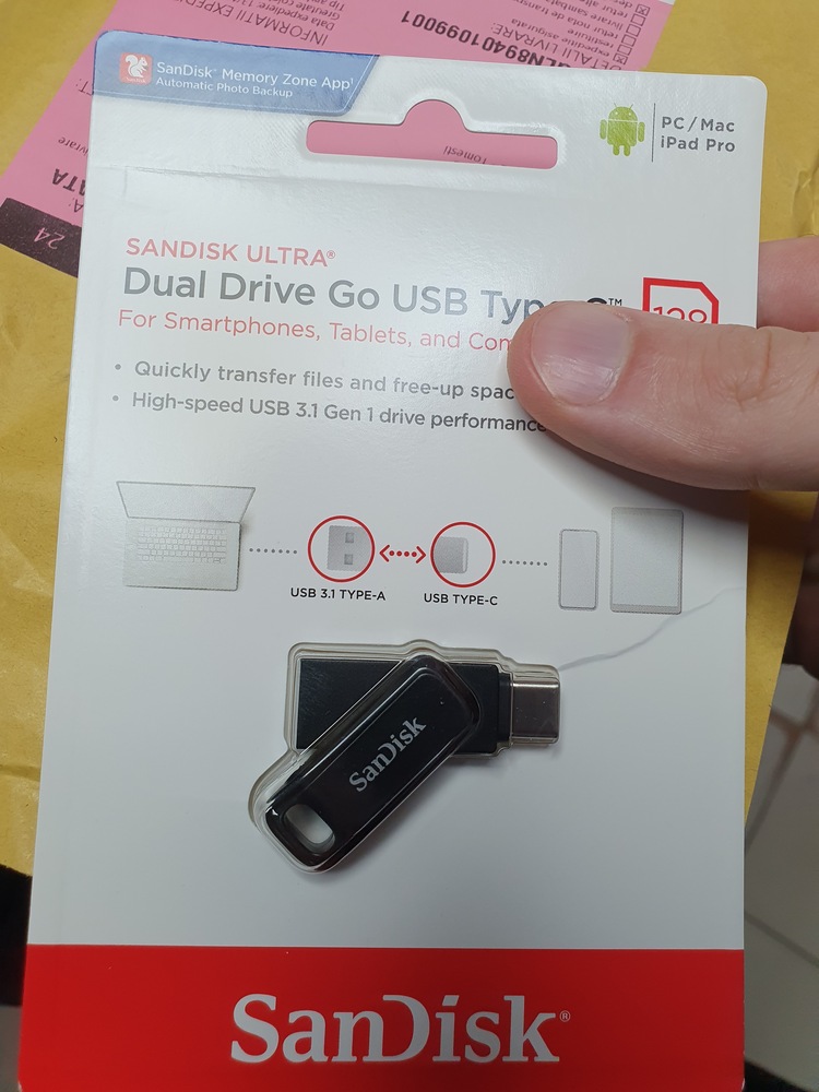 Memorie USB SANDISK Ultra Dual Drive Go USB Type C 64GB - eMAG.ro