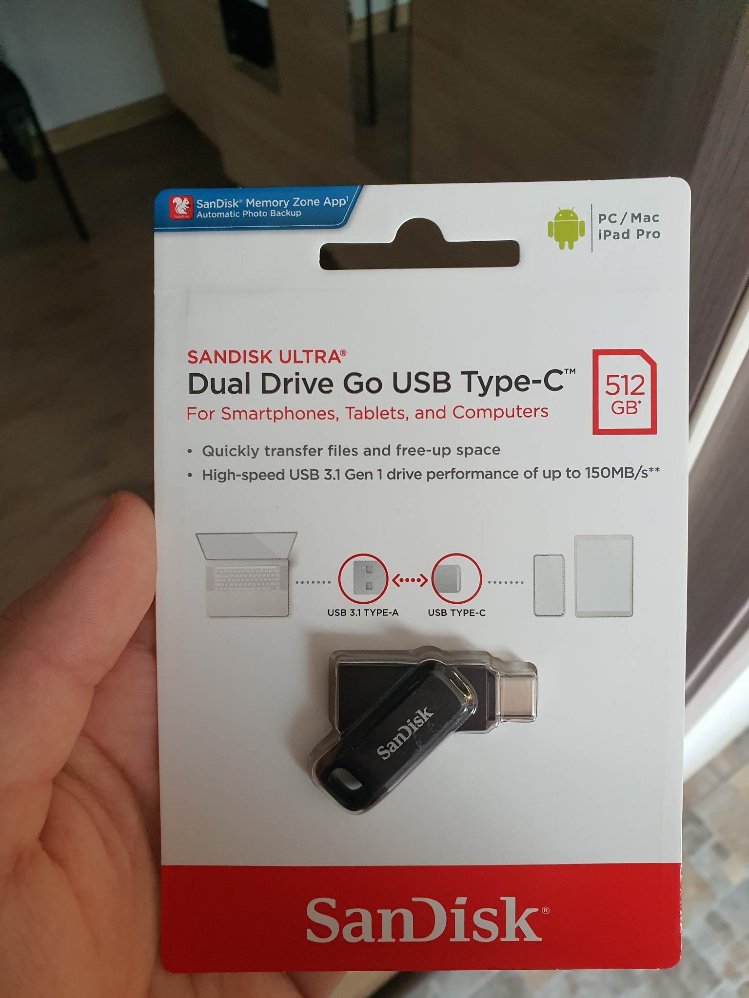 Memorie USB SANDISK Ultra Dual Drive Go USB Type C 64GB - eMAG.ro