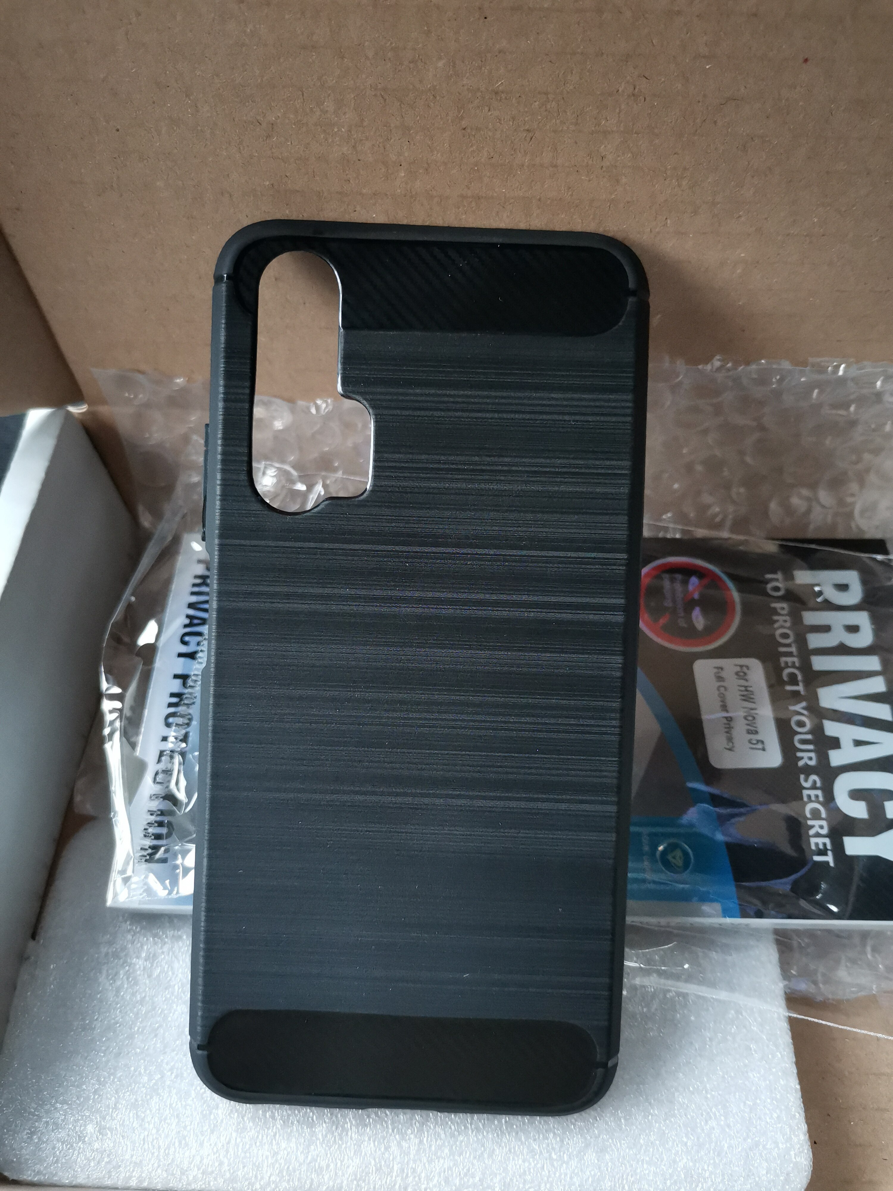 Husa OptimCarbon Bare Metal Line Ultra Protect Corner Air, Huawei Nova 5T