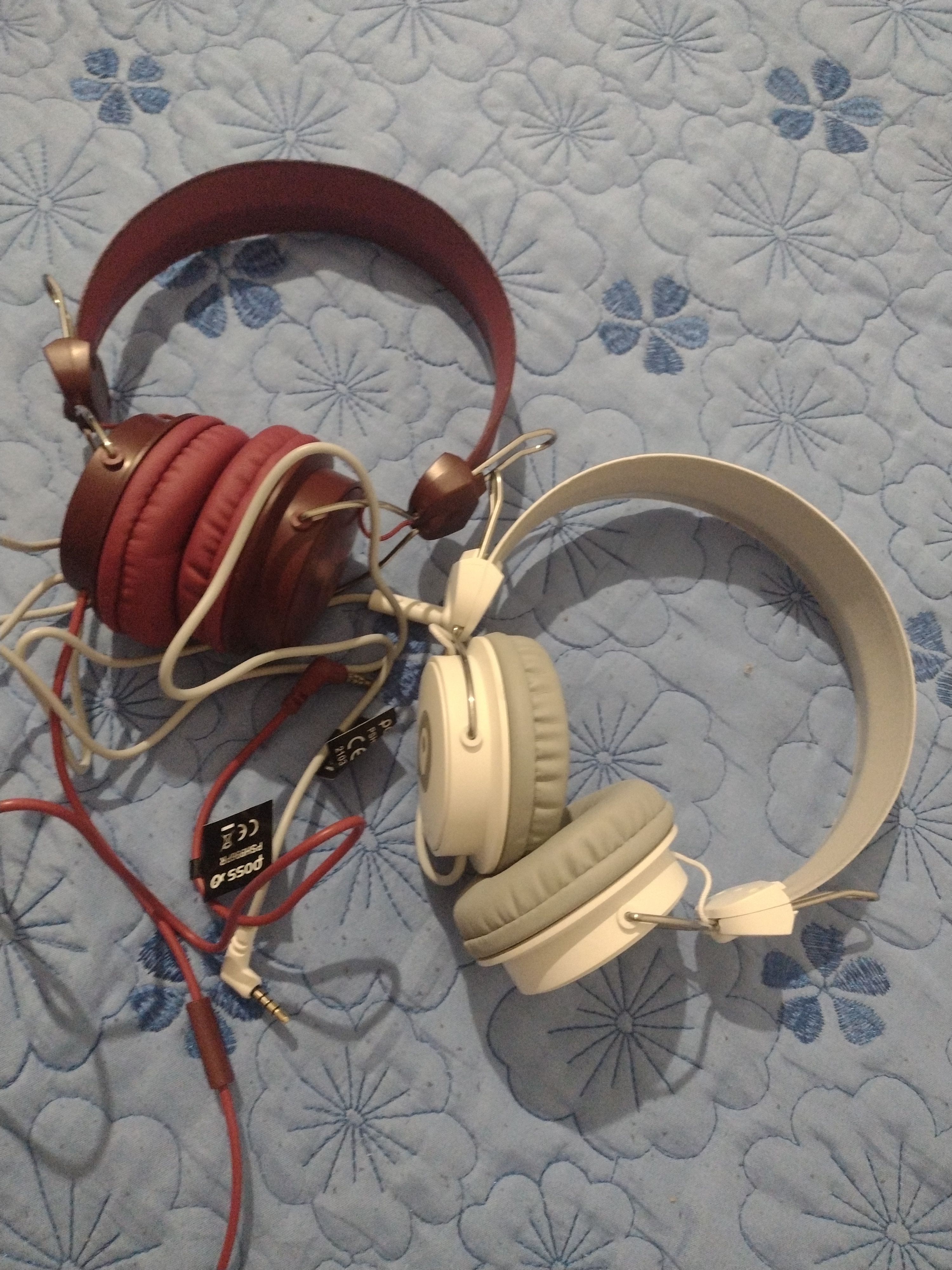 Casti over head cu microfon Poss PSH996WH, Alb