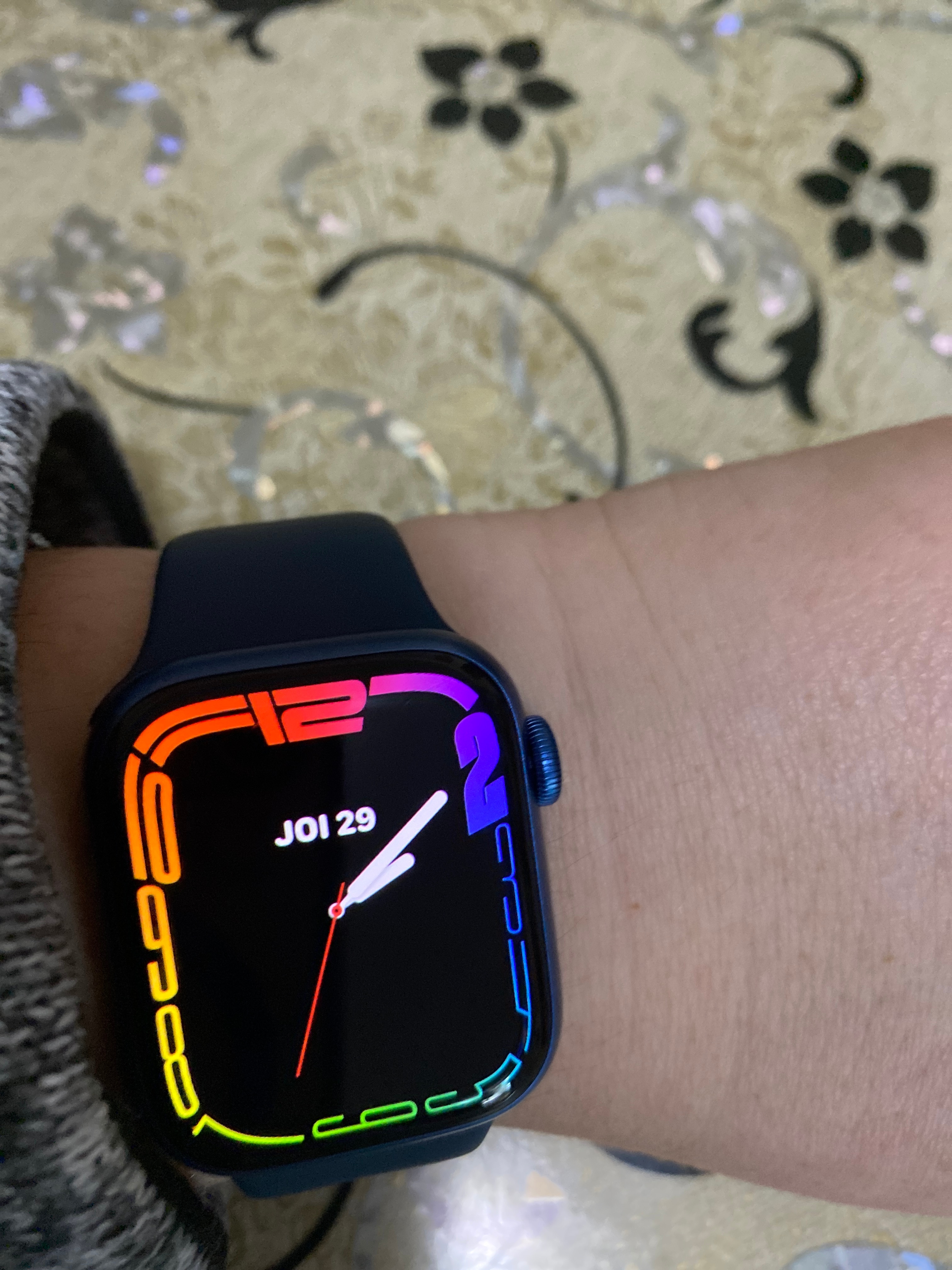Apple Watch 7, GPS, Carcasa Midnight Aluminium 45mm, Midnight