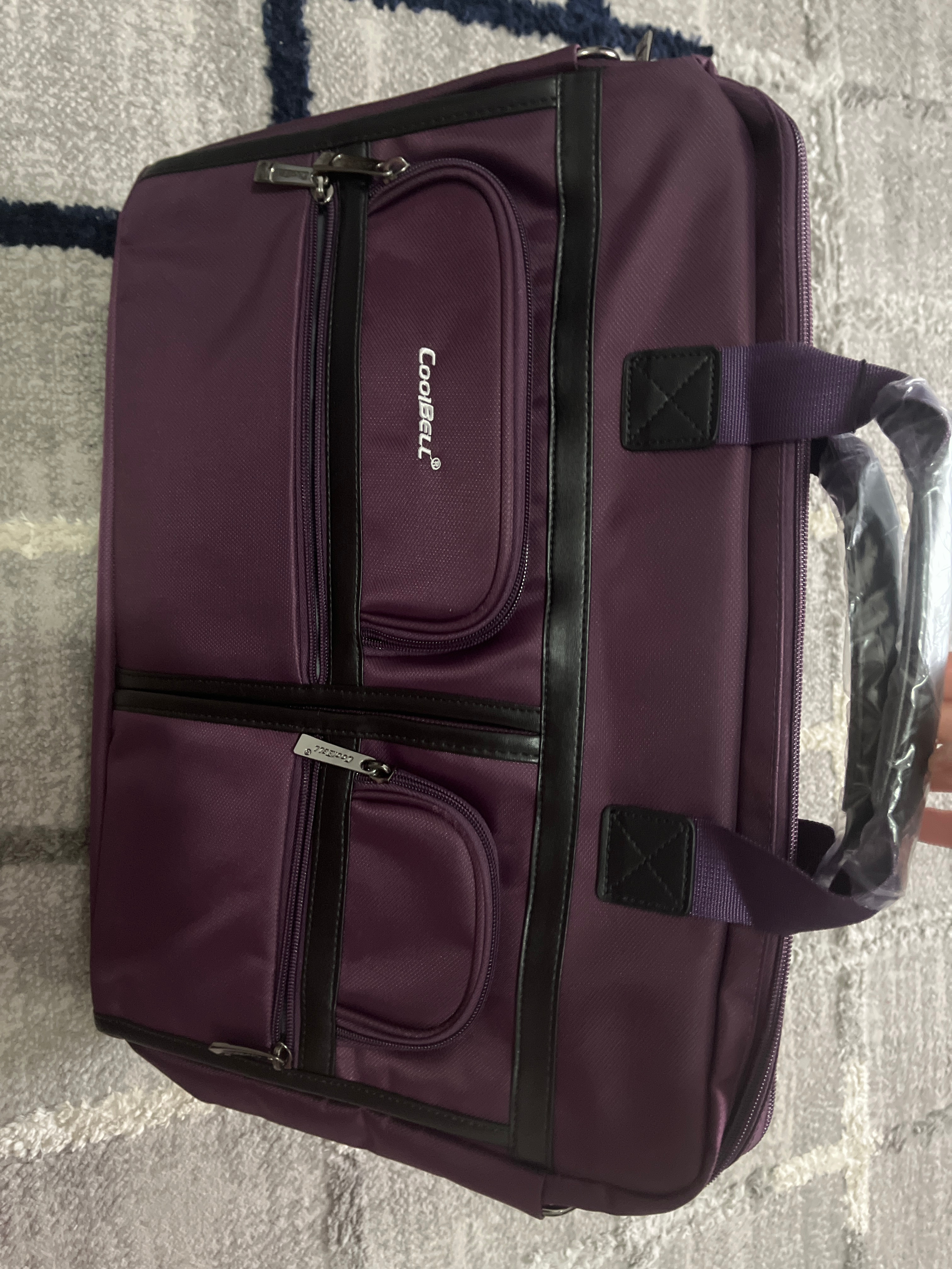 Geantă pentru laptop 17.3", CoolBell, Nylon/Poliester, Violet
