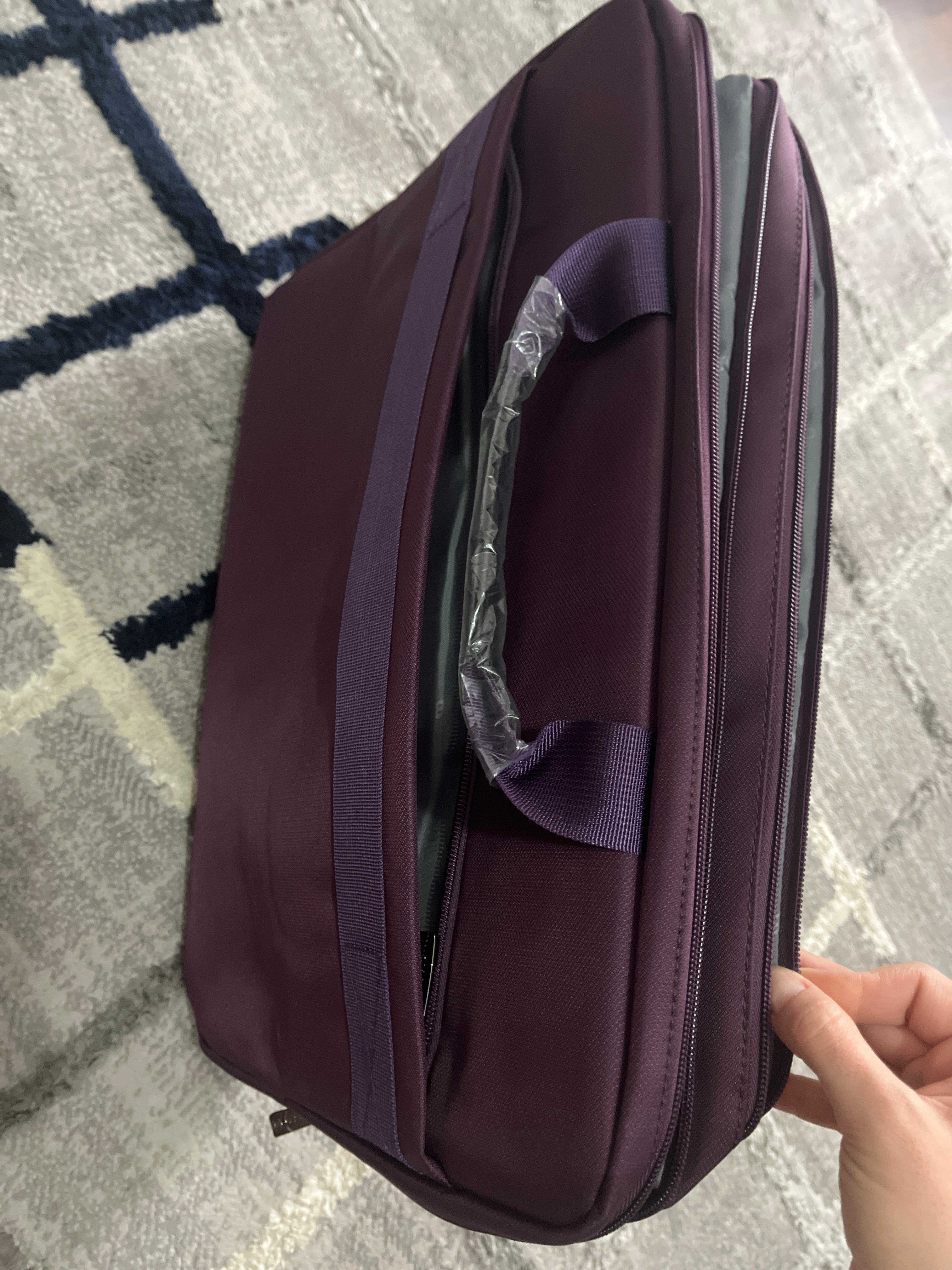 Geantă pentru laptop 17.3", CoolBell, Nylon/Poliester, Violet