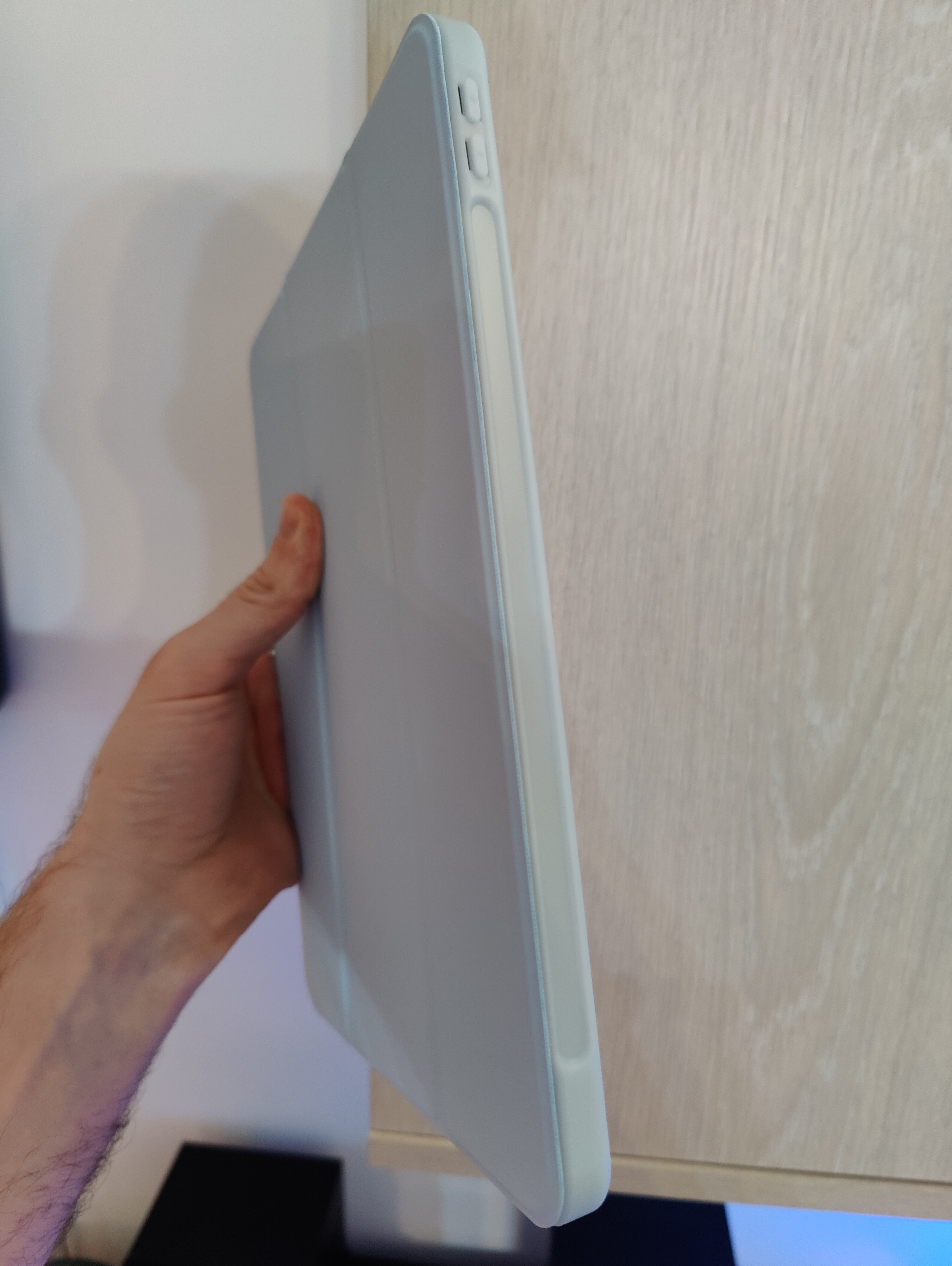 Husa pentru iPad Air 5 (2022), 10,9 ", Air 4 (2020), 10,9 ", Cu suport pentru pix, Albastru deschis