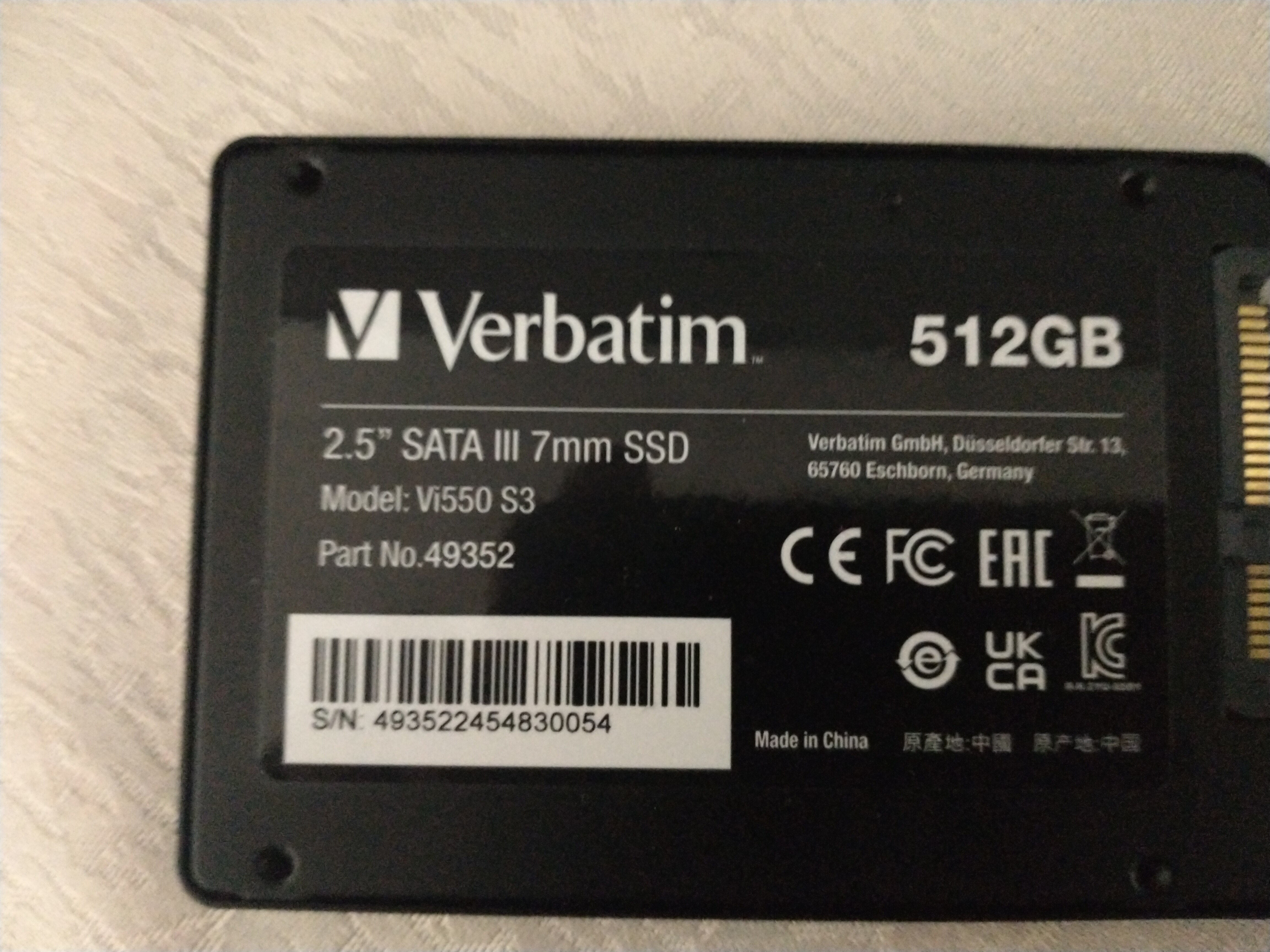 Solid State Drive (SSD) Verbatim Vi550, 2TB, 2.5'', SATA III - eMAG.ro