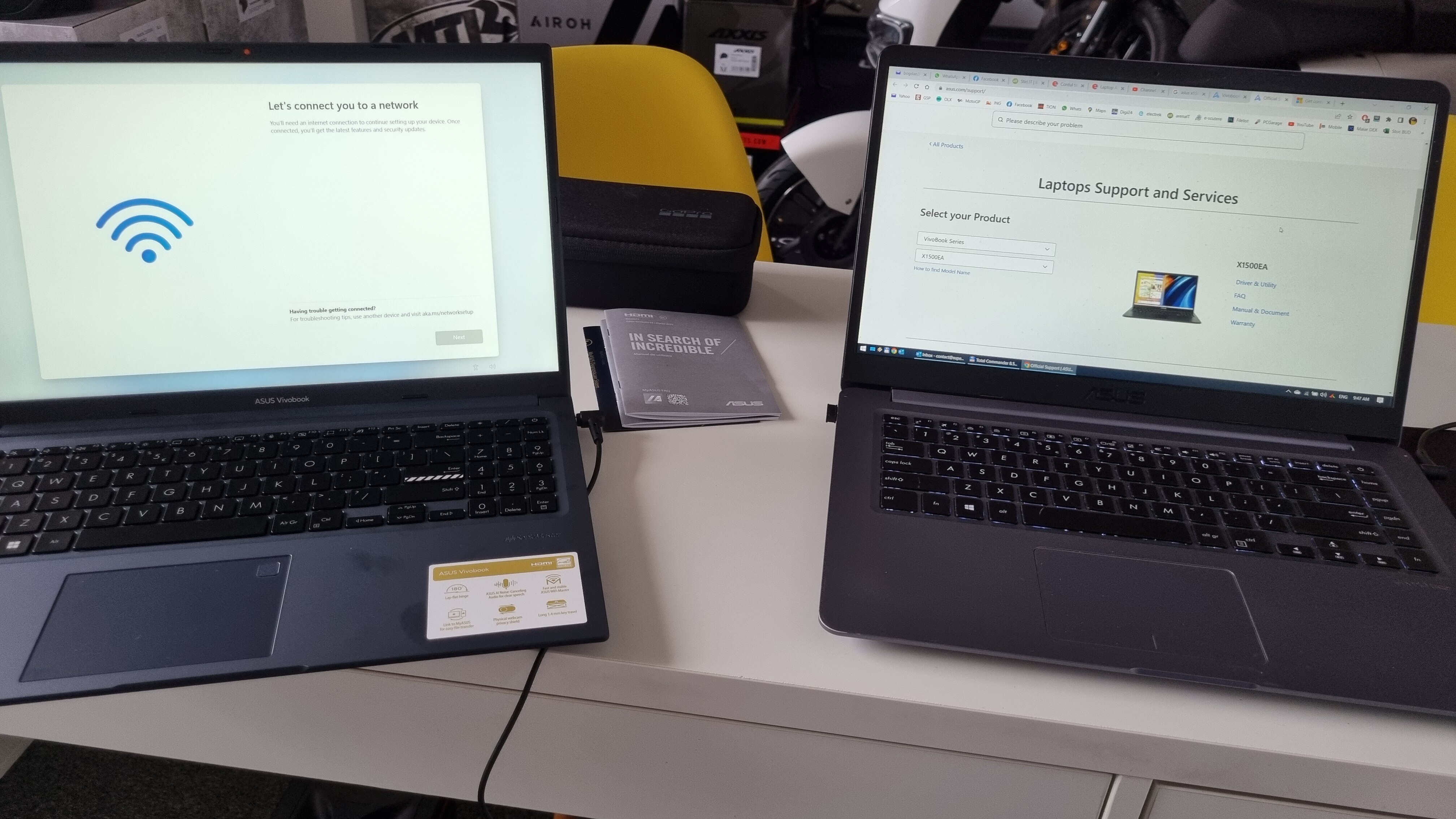 Laptop ASUS VivoBook 15 X1502ZA cu procesor Intel® Core™ i5-1240P pana la 4.40 GHz, 15.6'', Full HD, IPS, 8GB, 512GB SSD, Intel® UHD Graphics, No OS, Quiet Blue