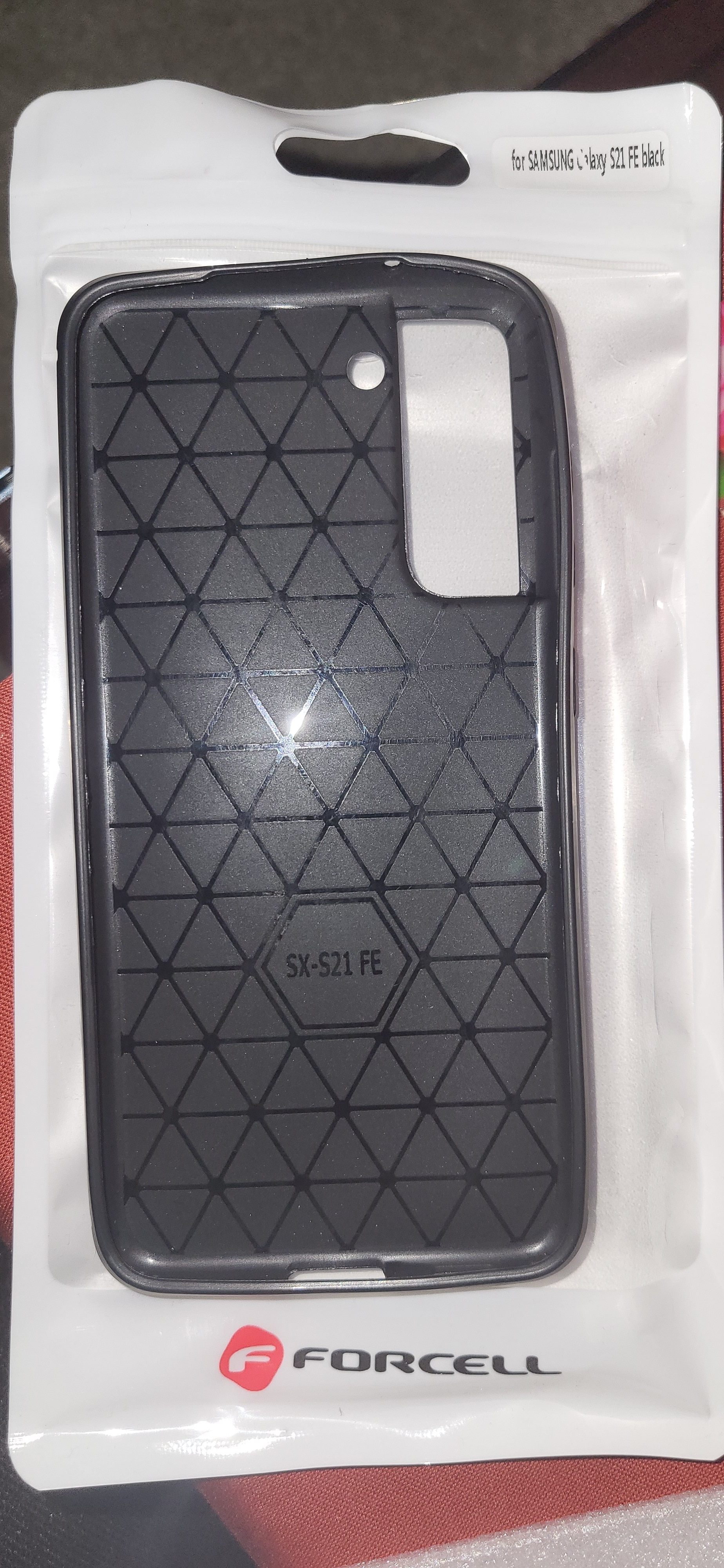 Husa pentru Samsung Galaxy S21 FE 5G - Techsuit Carbon Silicone - Black