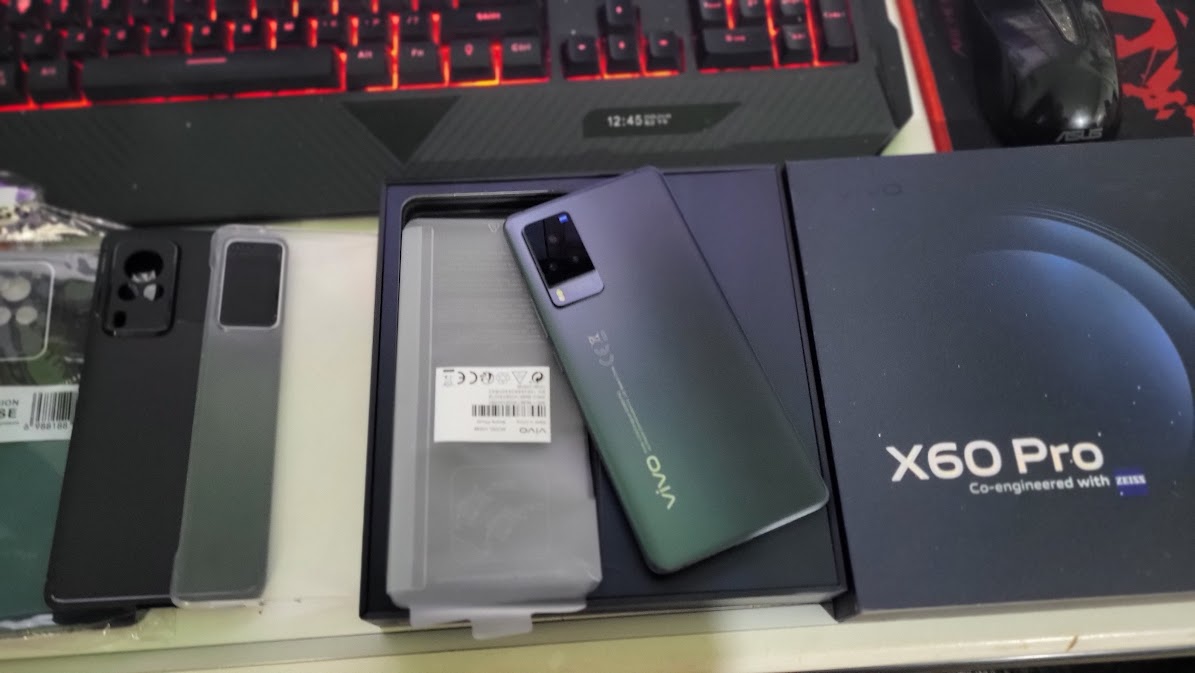Telefon mobil Vivo X60 Pro, Dual SIM, 12GB RAM, 256GB, 5G, Shimmer blue
