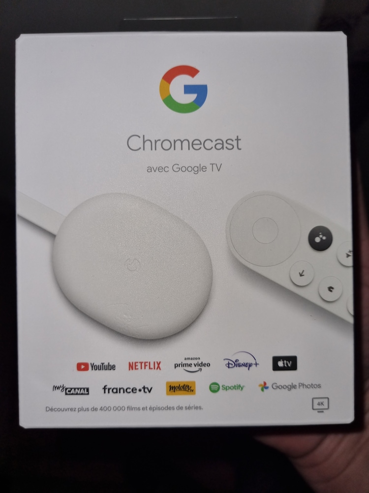 Google Chromecast TV, 4K, HDMI, Bluetooth, Wi-Fi, Alb - eMAG.ro