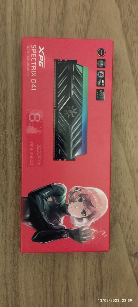 Memorie ADATA XPG Spectrix D41 RGB, 8GB DDR4, 3200 MHz CL16 - eMAG.ro