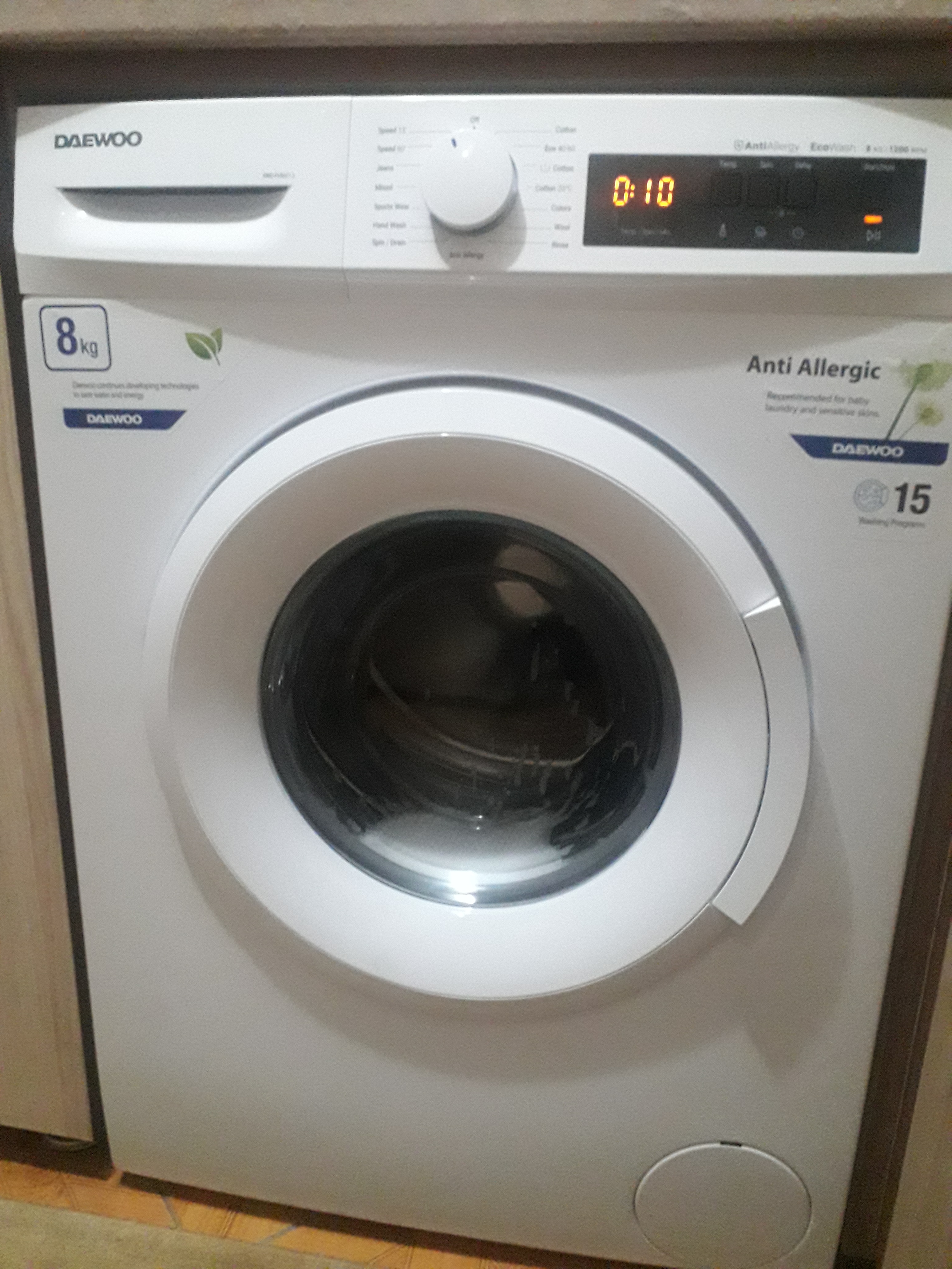 Masina de spalat rufe Daewoo DWD-FV5021_3 8kg 1200RPM Clasa D 15 Programe Alb
