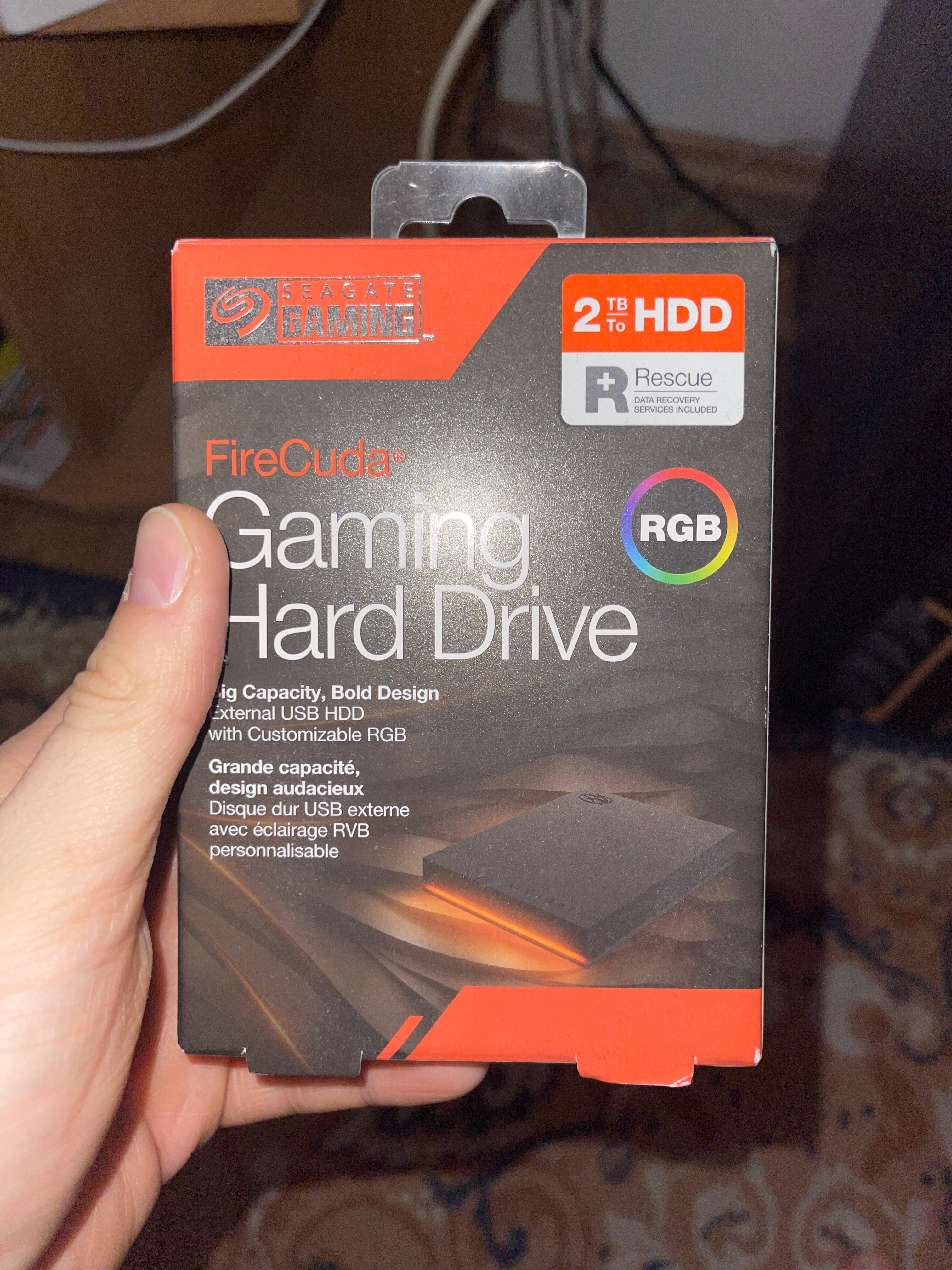 【OD/DS】TBCFX MIGHTY DRIVE 2 Seagate Game Drive 2TB Portable External Hard Drive, For