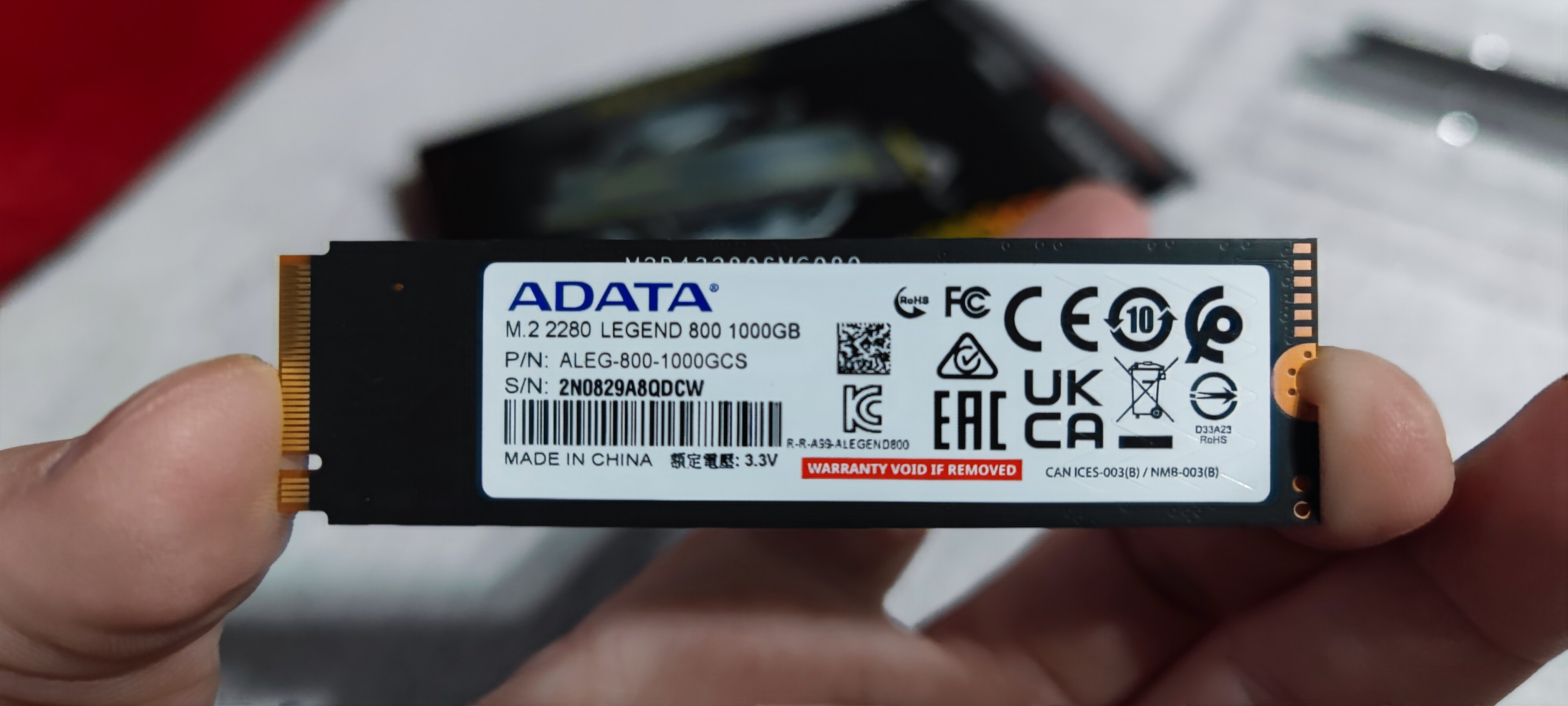 Solid State Drive (SSD) ADATA LEGEND 800, PCIe Gen4x4, M.2, 1TB