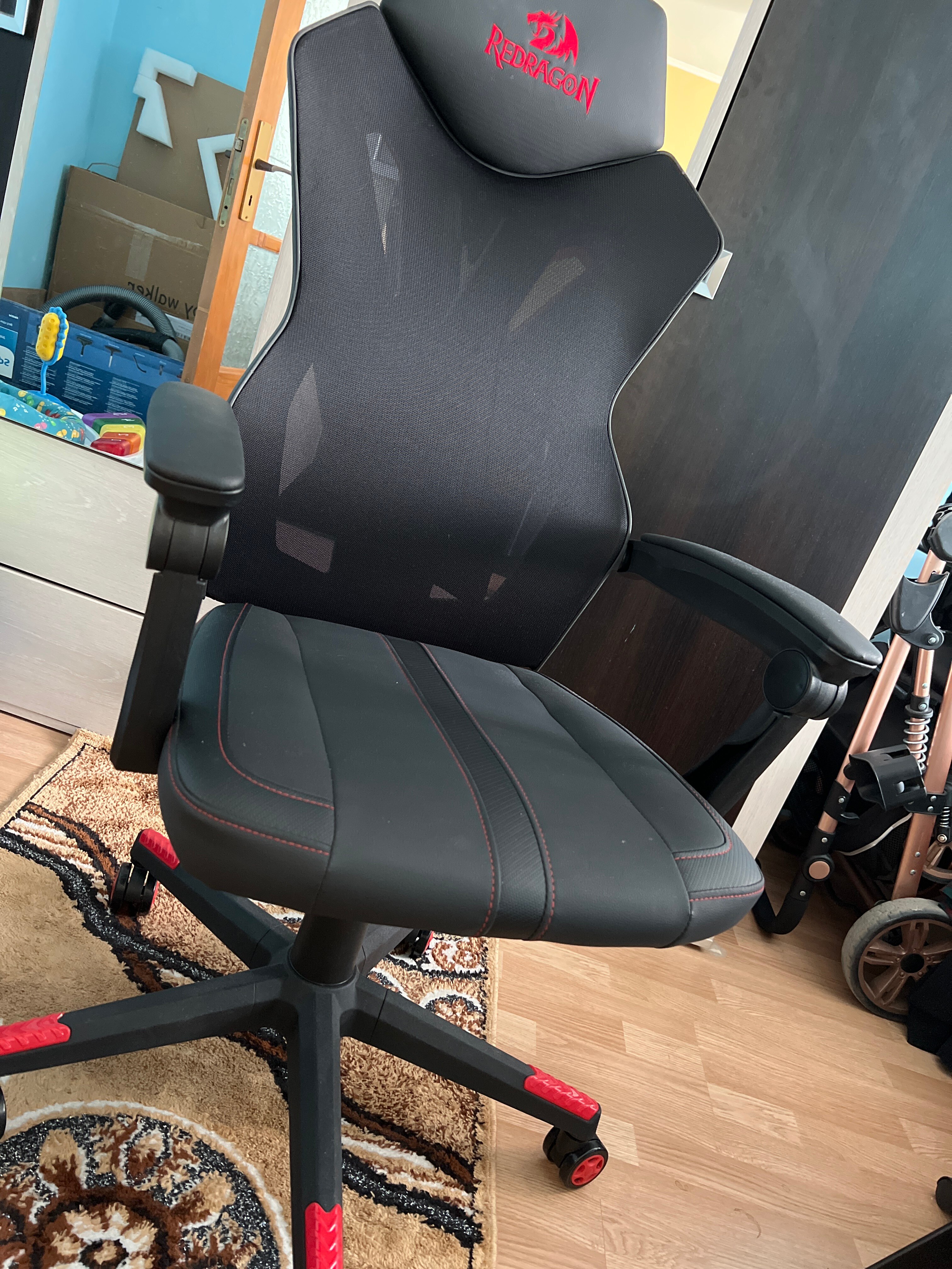 DRAGONーKING Scaun gaming Redragon Spider King, negru/rosu - eMAG.ro