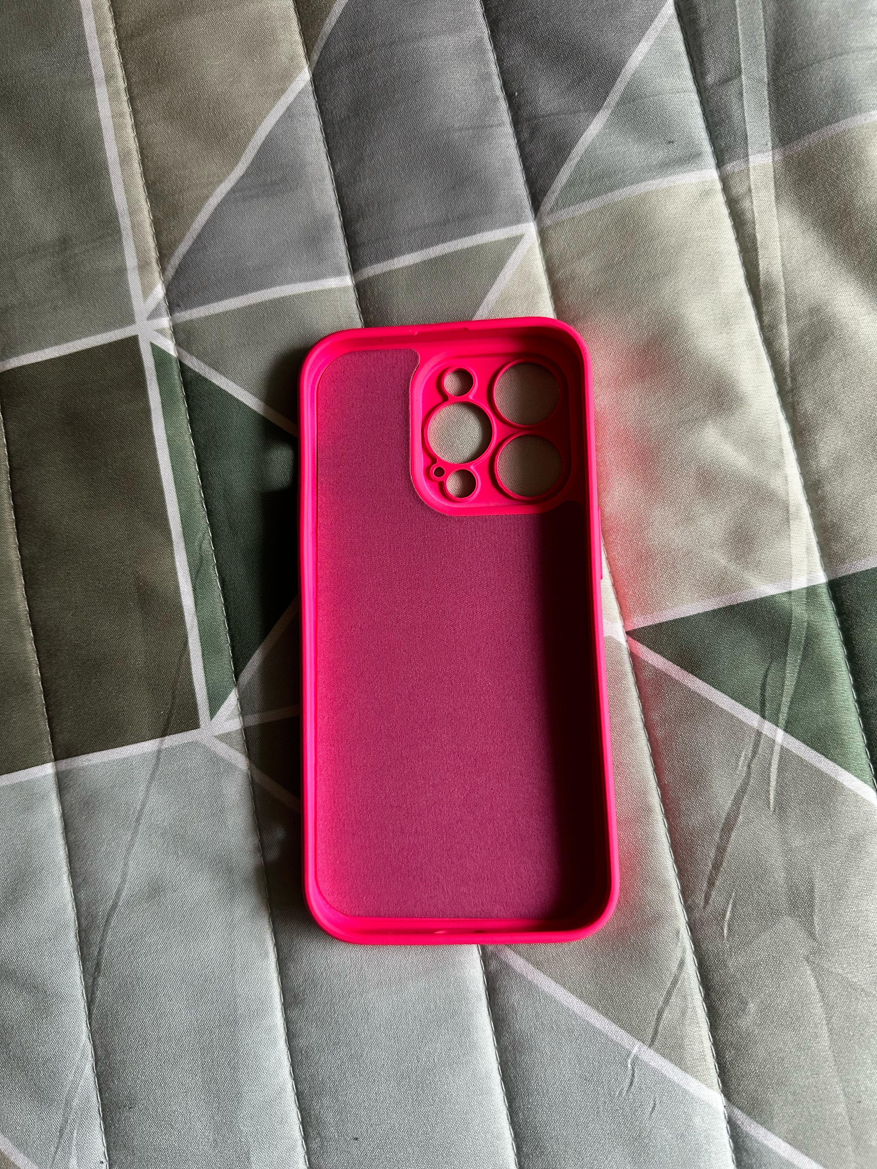 Husa pentru Apple iPhone 14 Pro Flippy, Liquid Silicone, cu Microfibra pe interior, Protectie Antisoc, Roz-Fuchsia
