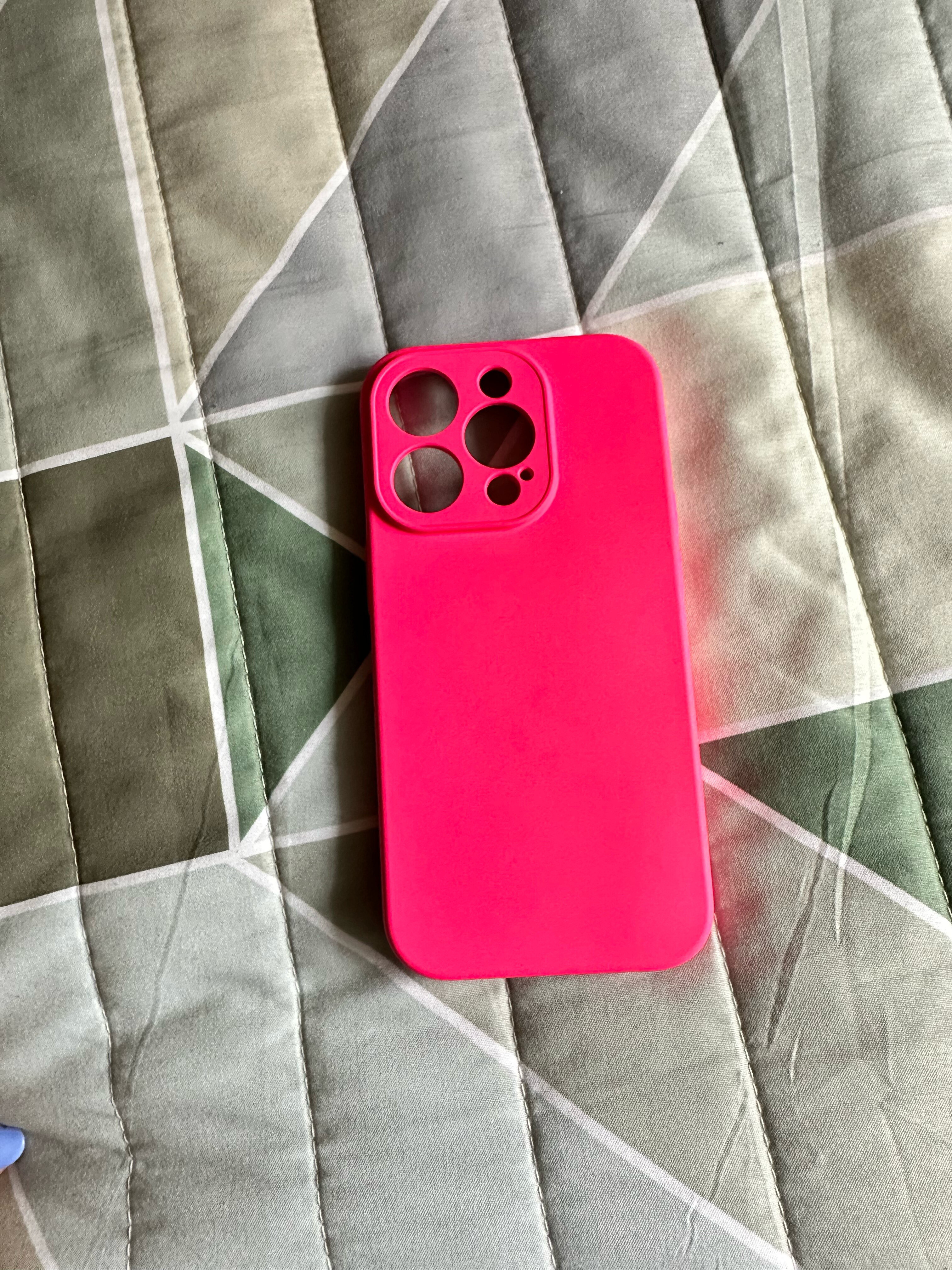 Husa pentru Apple iPhone 14 Pro Flippy, Liquid Silicone, cu Microfibra pe interior, Protectie Antisoc, Roz-Fuchsia