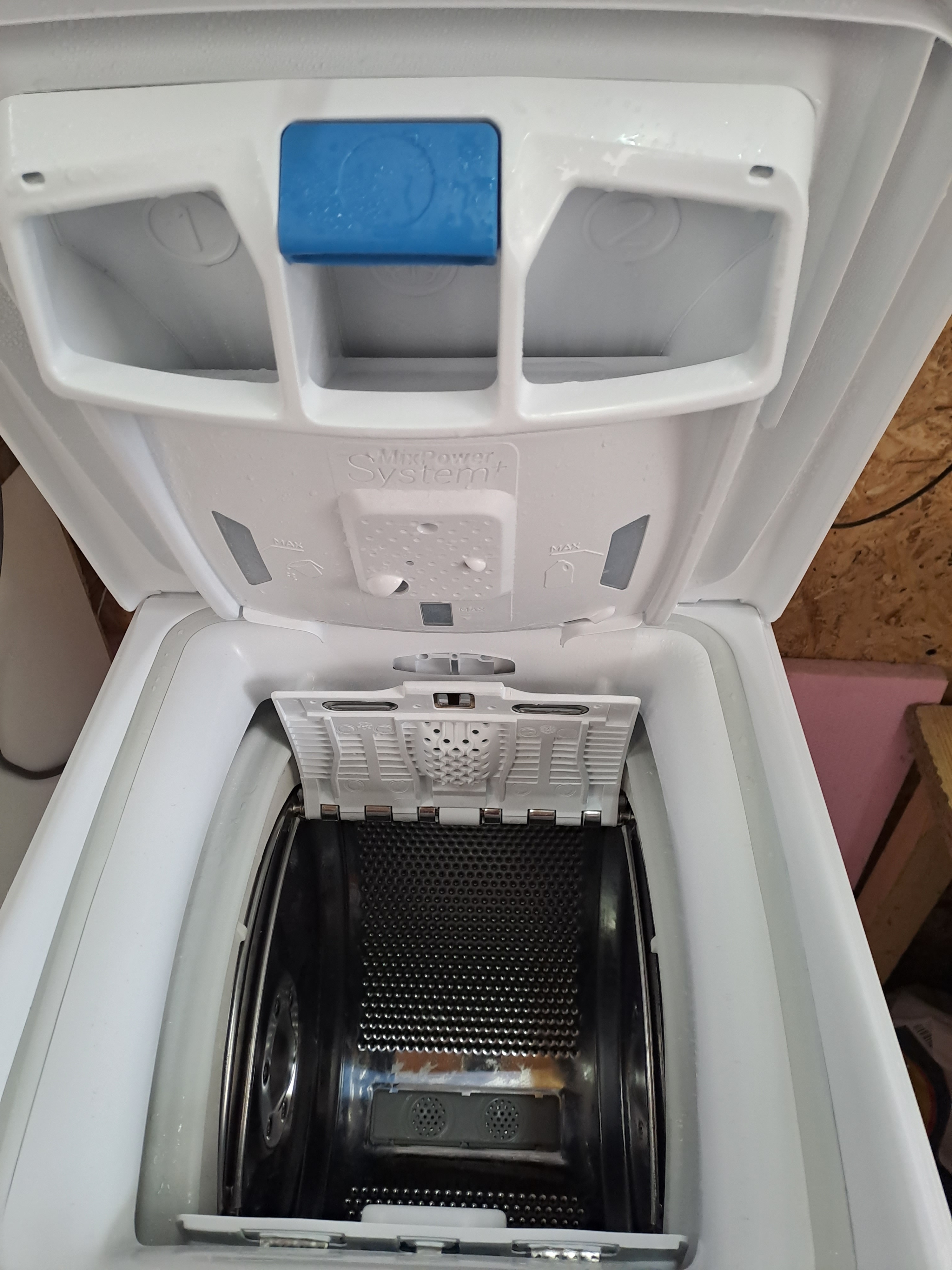 Masina de spalat rufe cu incarcare verticala Candy CST 27LET/1-S, 7 kg, 1200 rpm, Clasa E, programe Hygiene, Alb