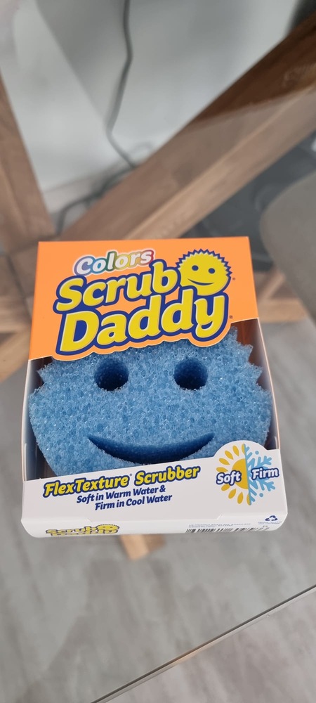 Burete Scrub Daddy Scrub Mommy Cat, cu Suprafata Dubla, De Curatat Fara  Zgarieturi, 10 x 10 cm 