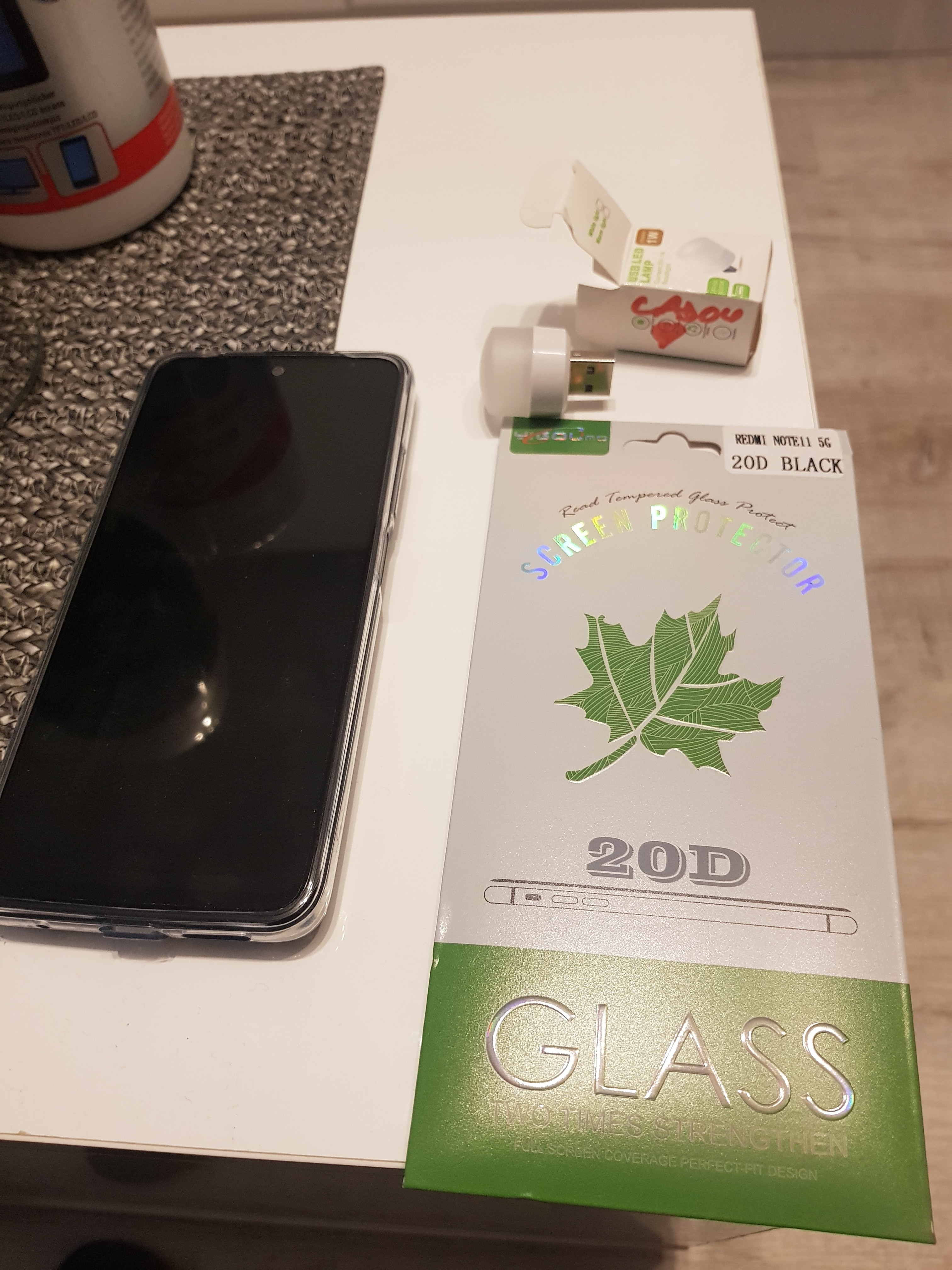 Folie sticla Tempered Glass 20D, compatibila cu REDMI NOTE11 4G redmi note 10 4G note11S, poco m4 4G, Negru
