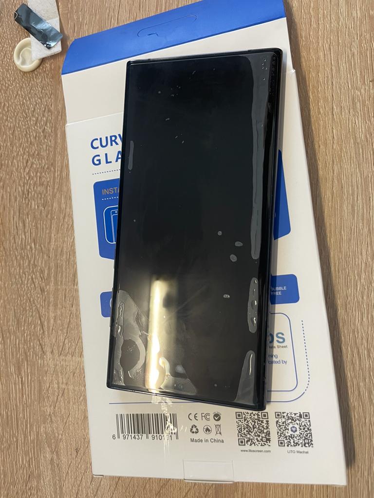 Folie sticla curbata pentru Samsung Galaxy S22 Ultra, Lito UV Glue, Transparenta