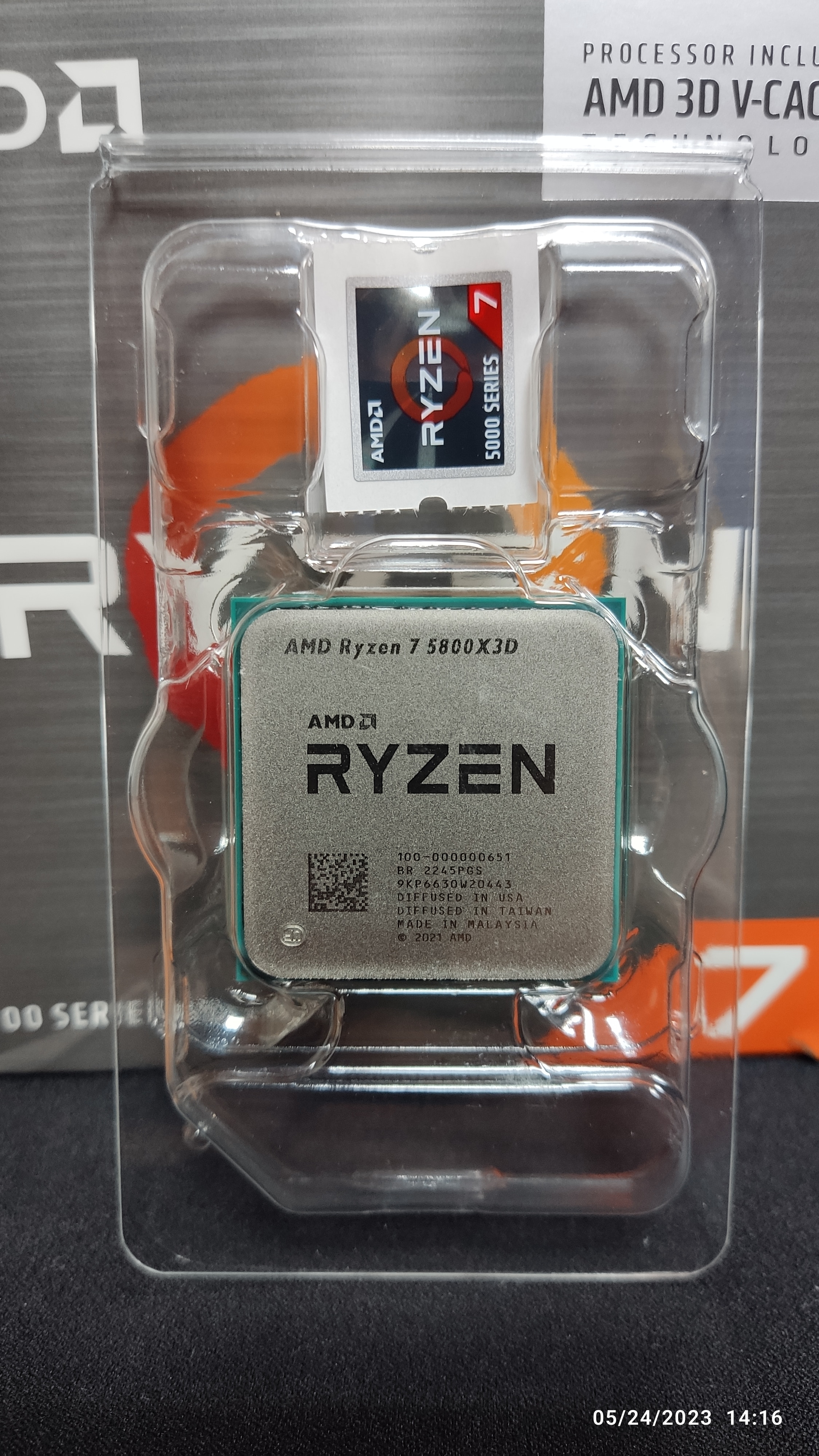 Procesor AMD Ryzen™ 7 5800X3D, 4.5GHz, 100MB, socket AM4, Box