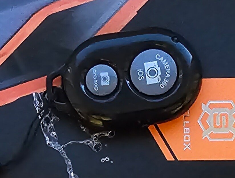 Husa telefon impermeabila, ShellBox Case, Policarbonat, Compatibilate universala, Negru/Portocaliu