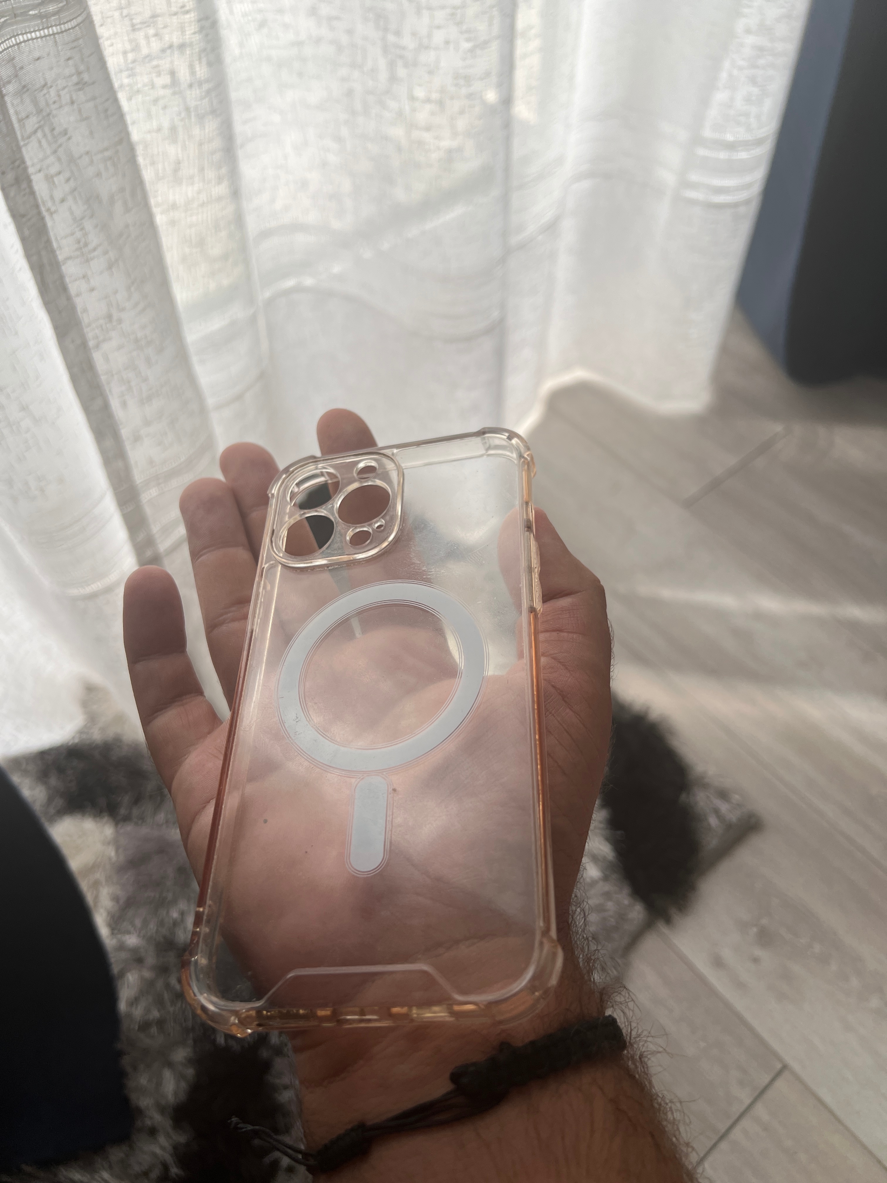 Husa de protectie Clear Case with MagSafe pentru Apple iPhone 13 Pro Max, Transparent