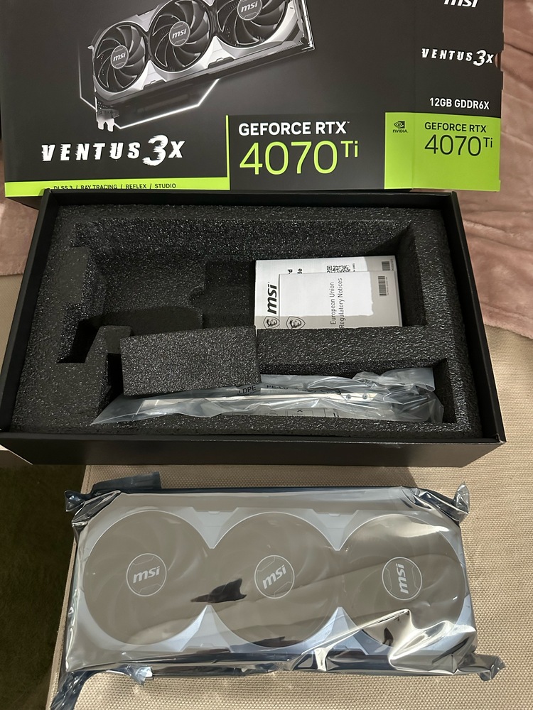 Placa video MSI GeForce RTX 4070 Ti VENTUS 3X OC, 12GB GDDR6X, 192